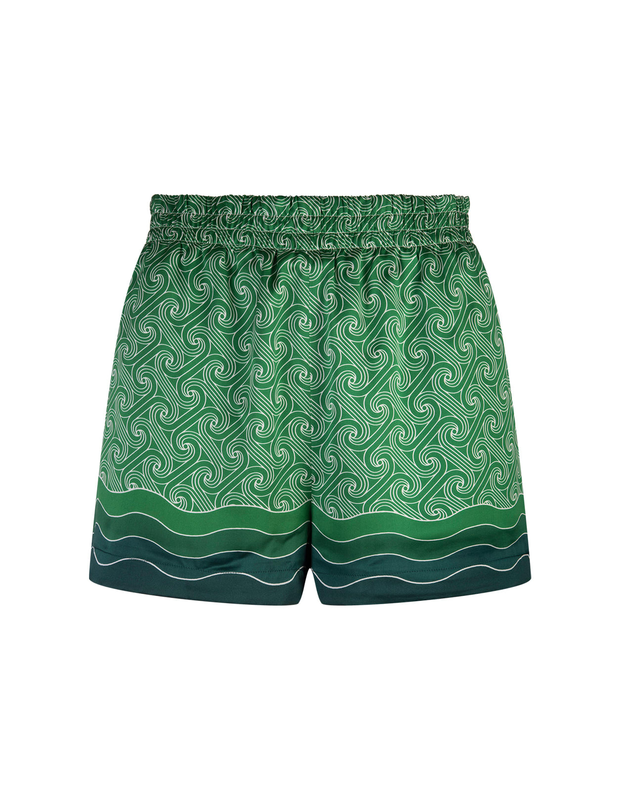 Column Monogram Silk Shorts