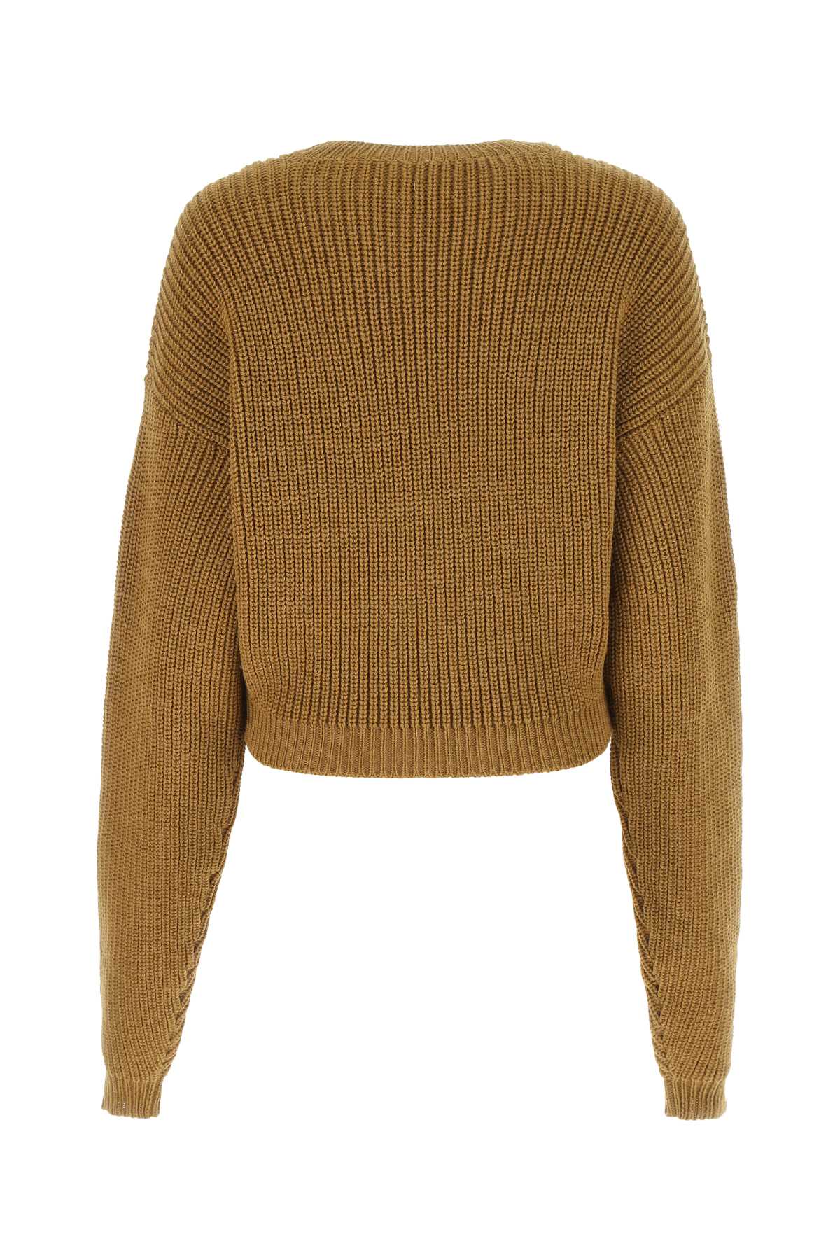 Shop Quira Brown Wool Sweater In Q0031