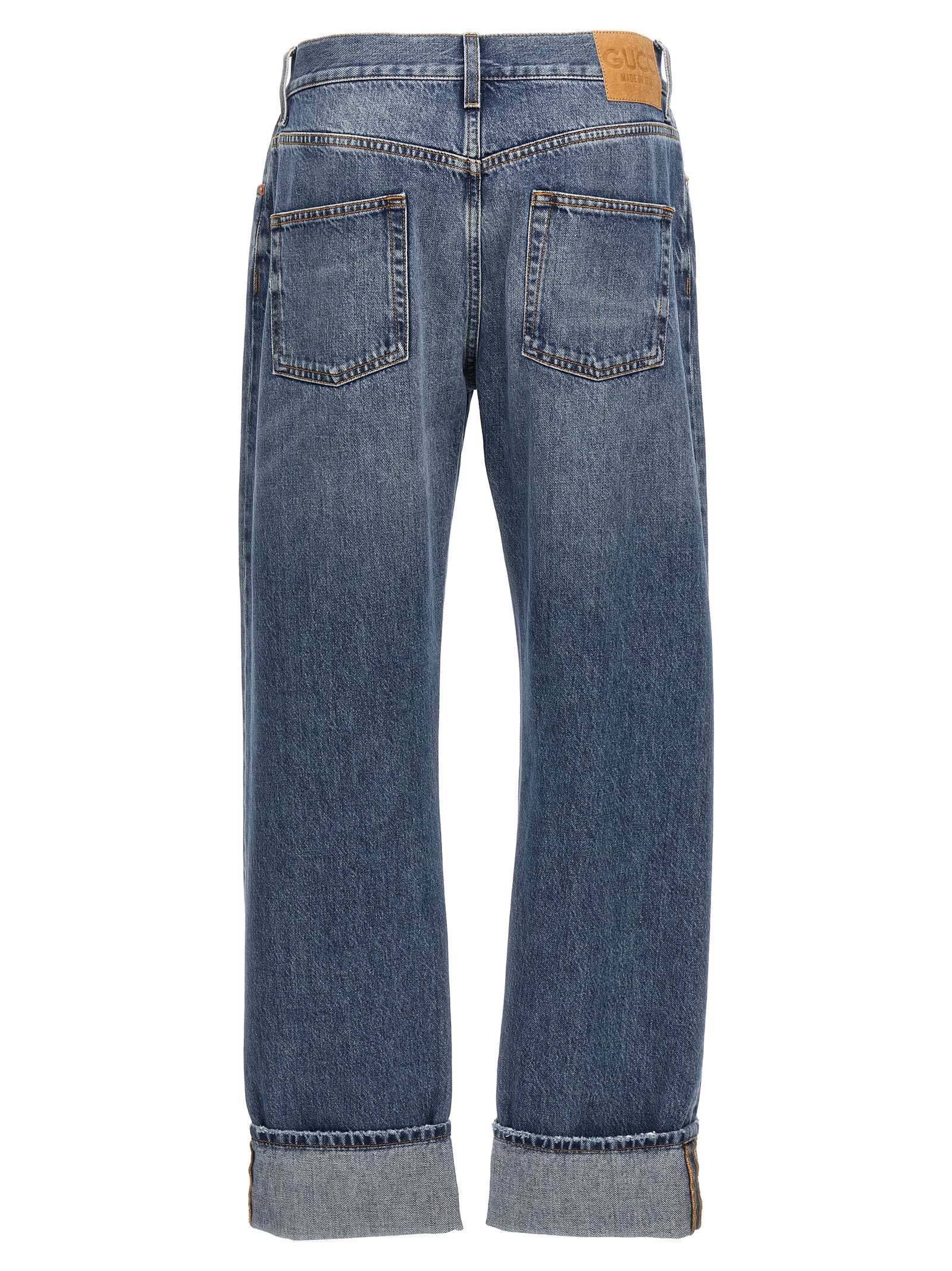 Shop Gucci Morsetto Jeans In Blue