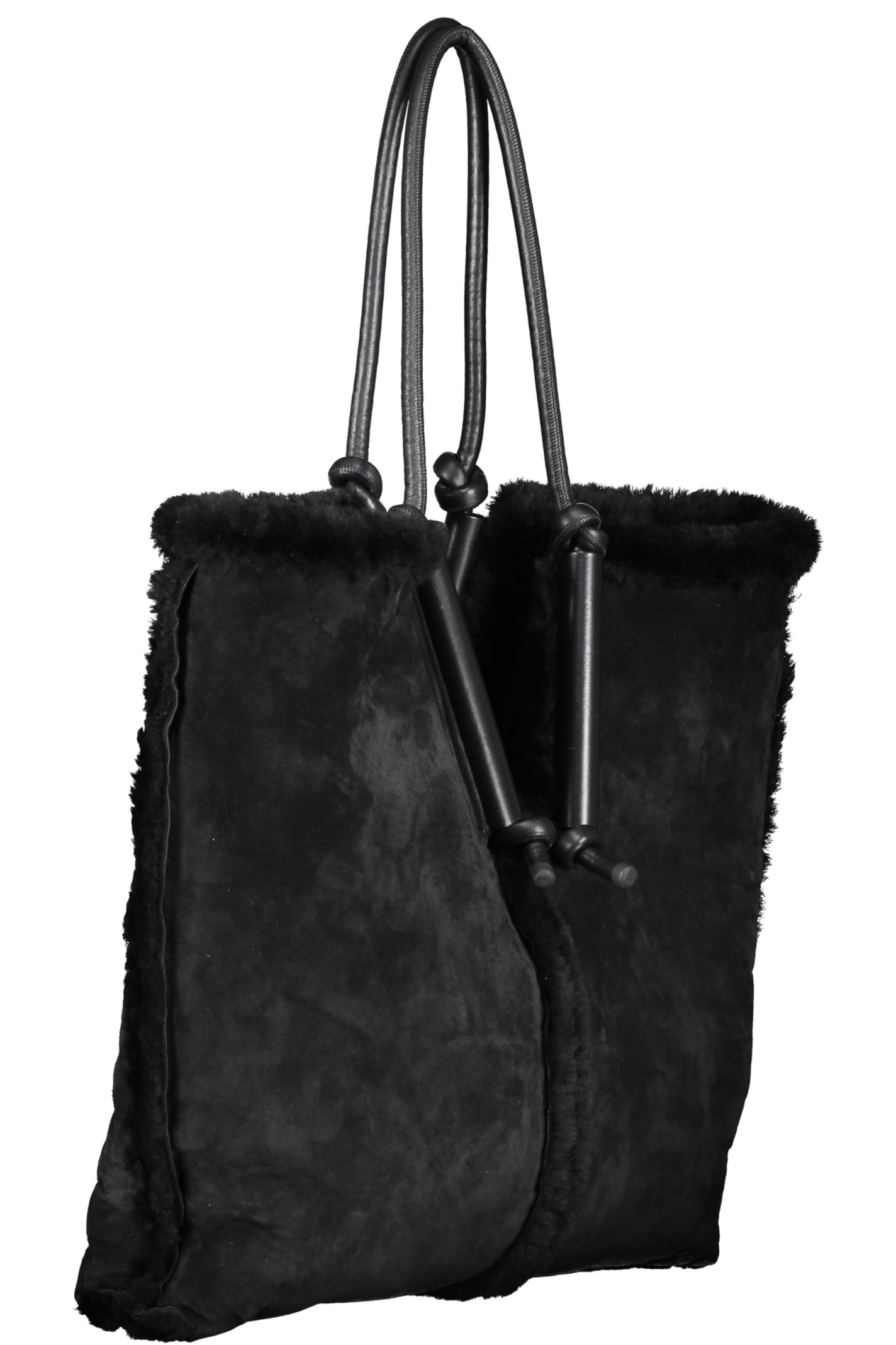 Shop Bottega Veneta Tote Bag In Black