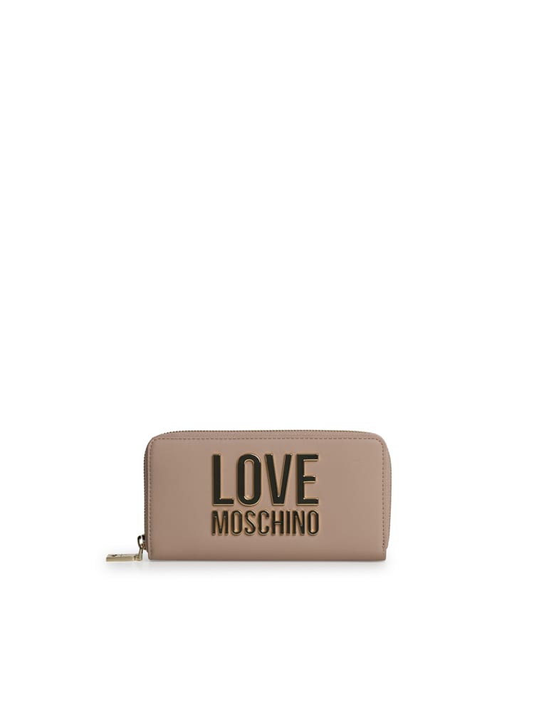 Love Moschino Wallet In Eco-leather With Zip Closure