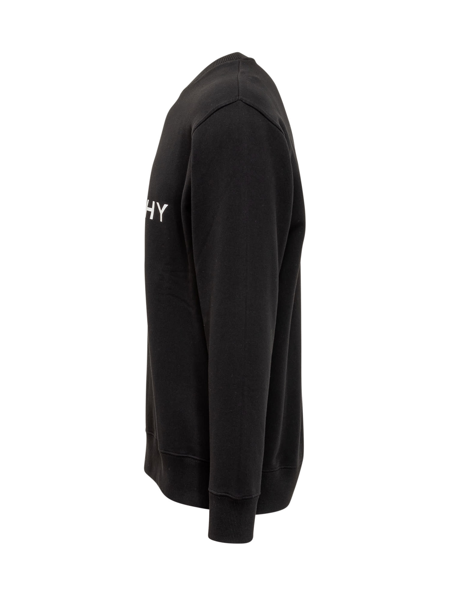 Shop Givenchy Sweatshirt With  Logo In Black