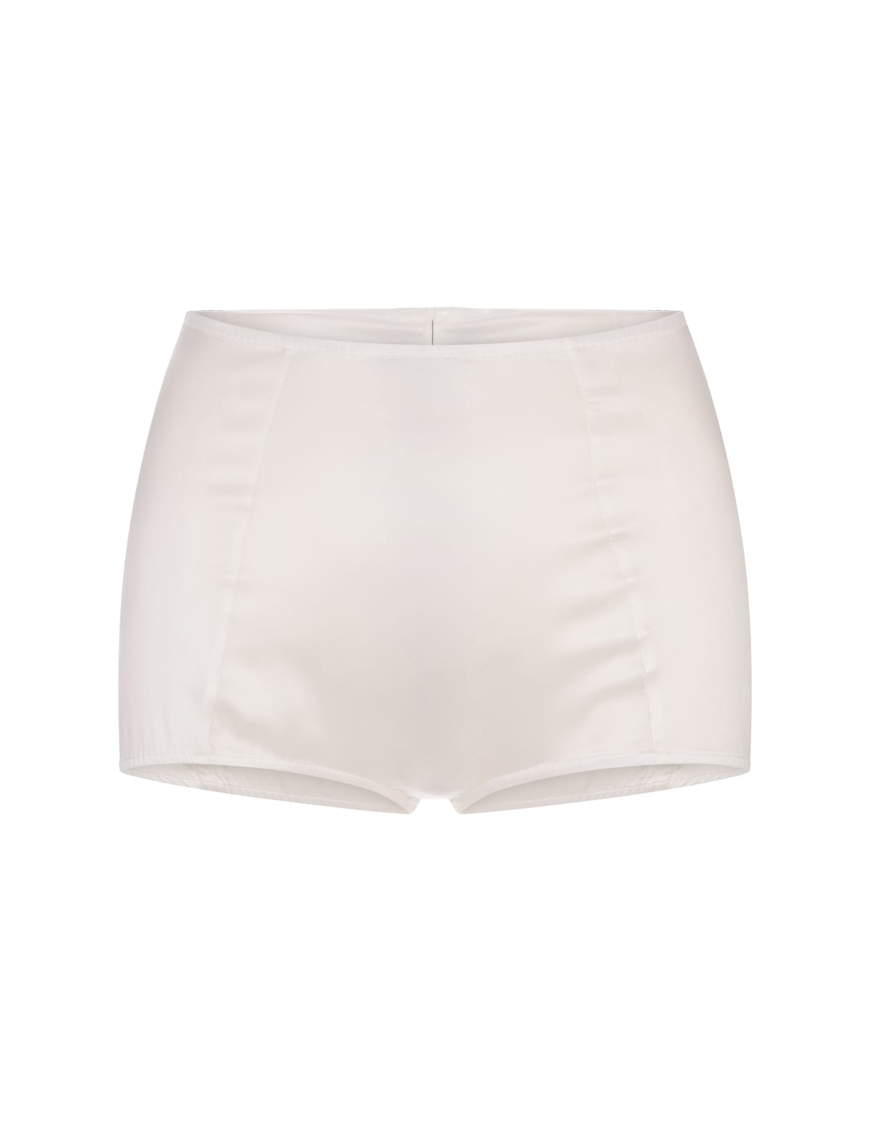 Shop Ermanno Scervino White Silk Lingerie-shorts