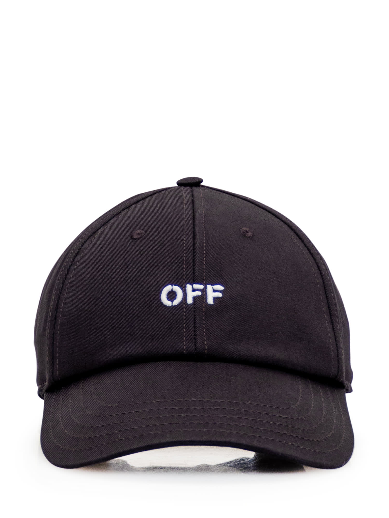 Shop Off-white Logo Cap In Black White