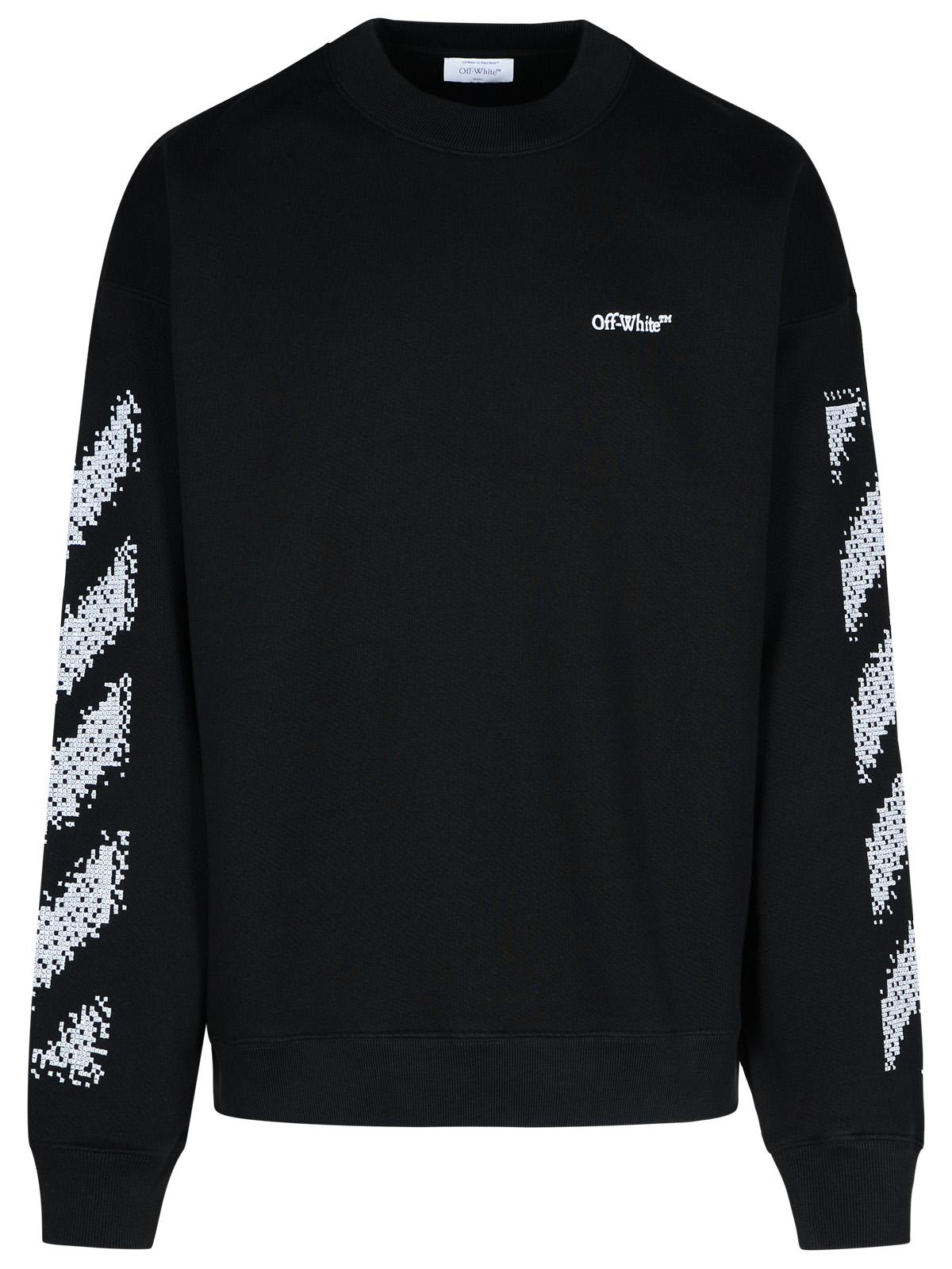pixel Skate Black Cotton Sweatshirt