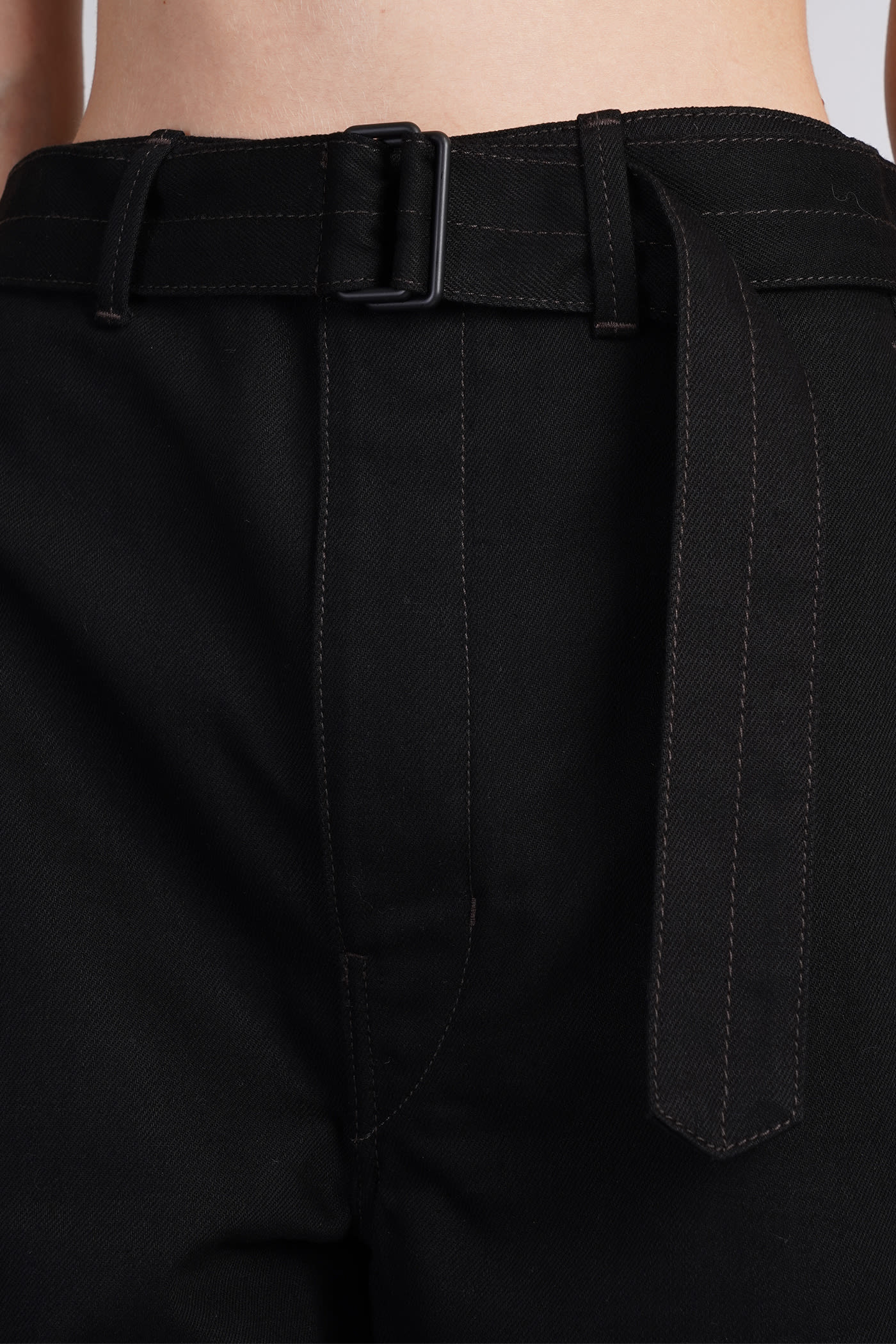 Shop Lemaire Jeans In Black Cotton