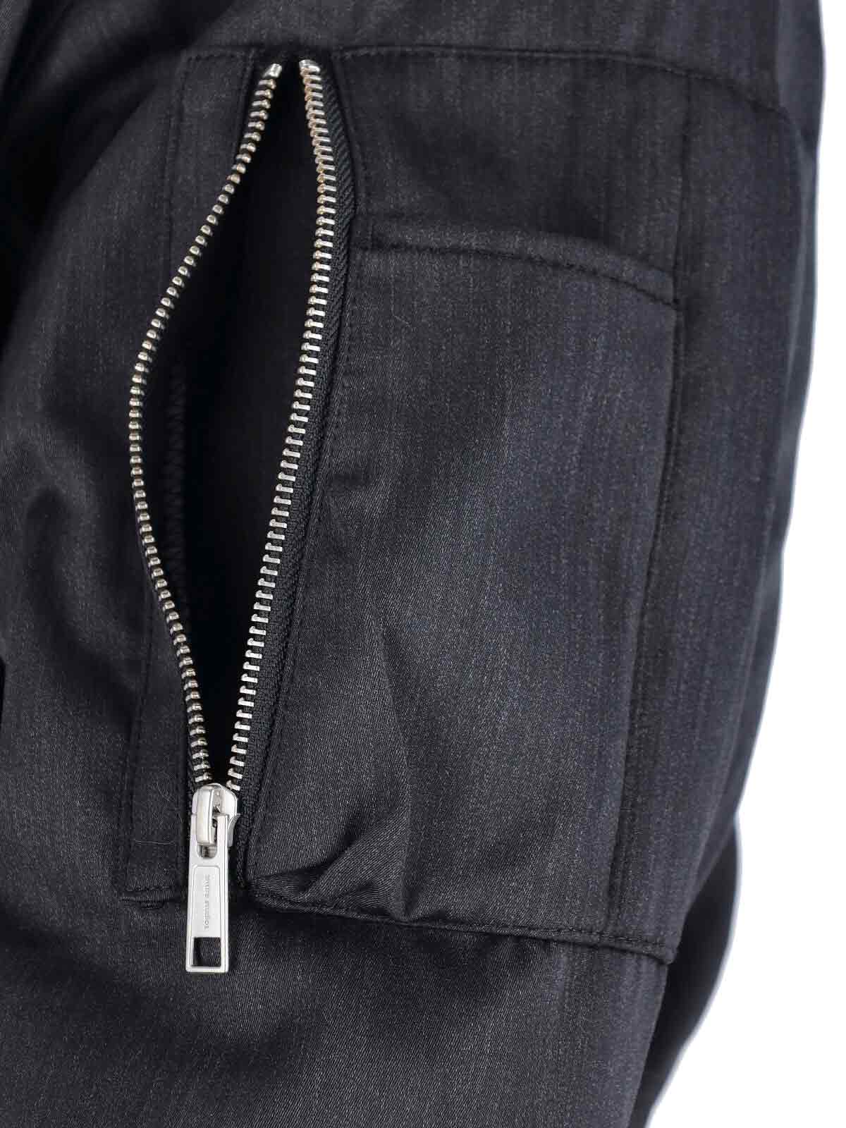 Entire Studios Bomber Zip In Gray