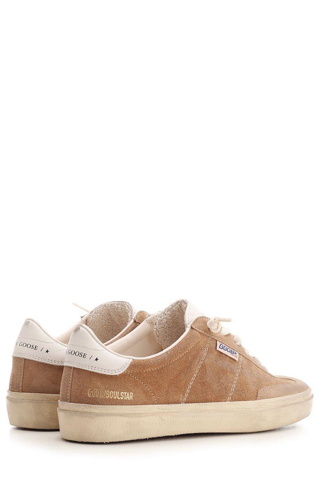 Shop Golden Goose Soul Star Lace-up Sneakers In Tabacco