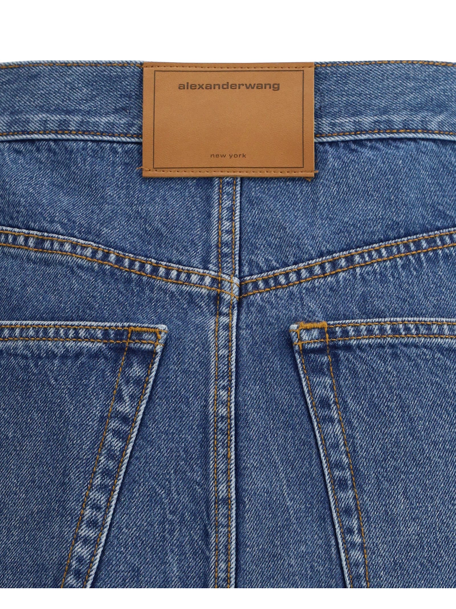 ALEXANDER WANG DENIM MINISKIRT