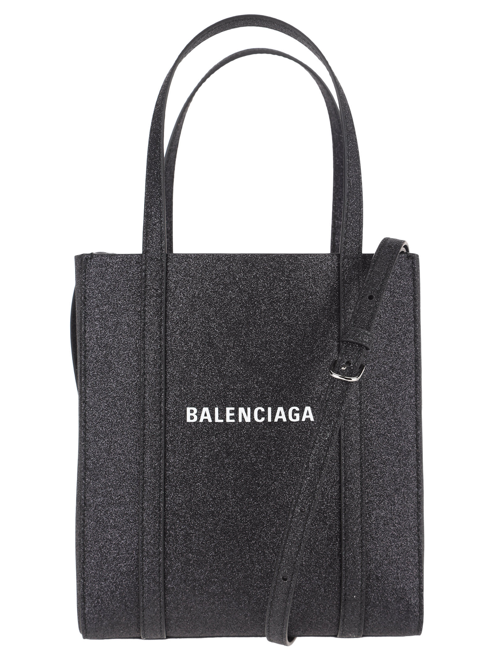 Balenciaga Balenciaga Everyday Xxs Tote - BLACK GLITTER - 11005537 ...