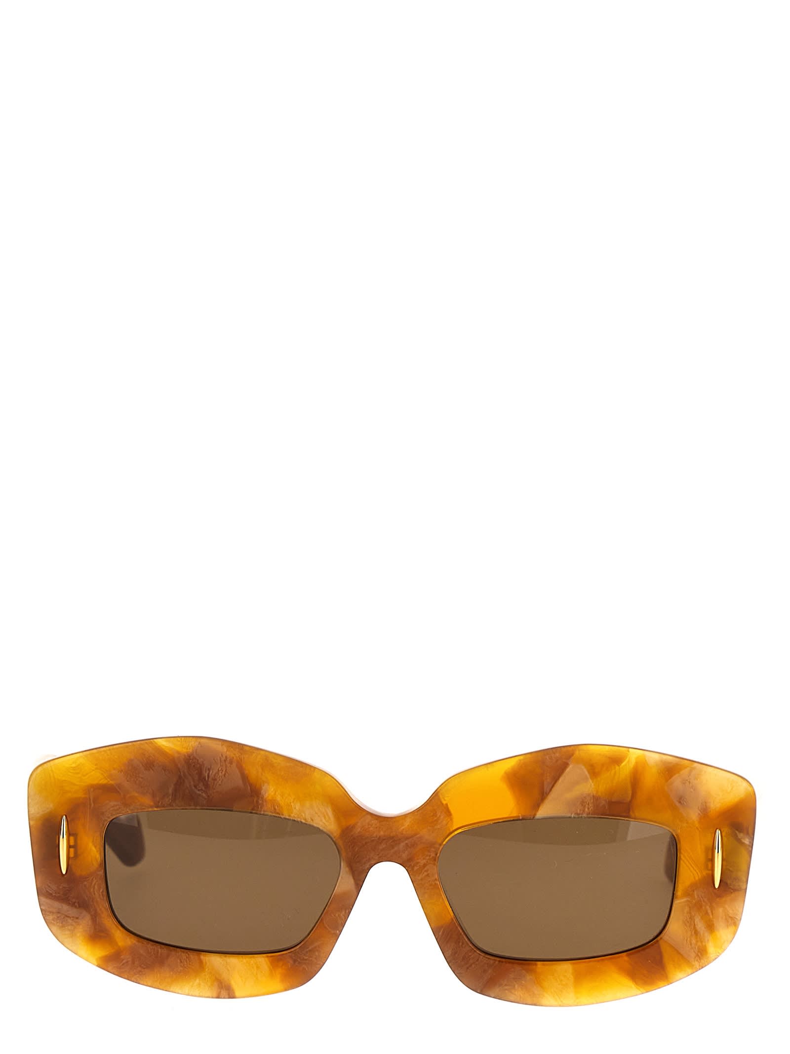 Shop Loewe Screen Sunglasses In Brown