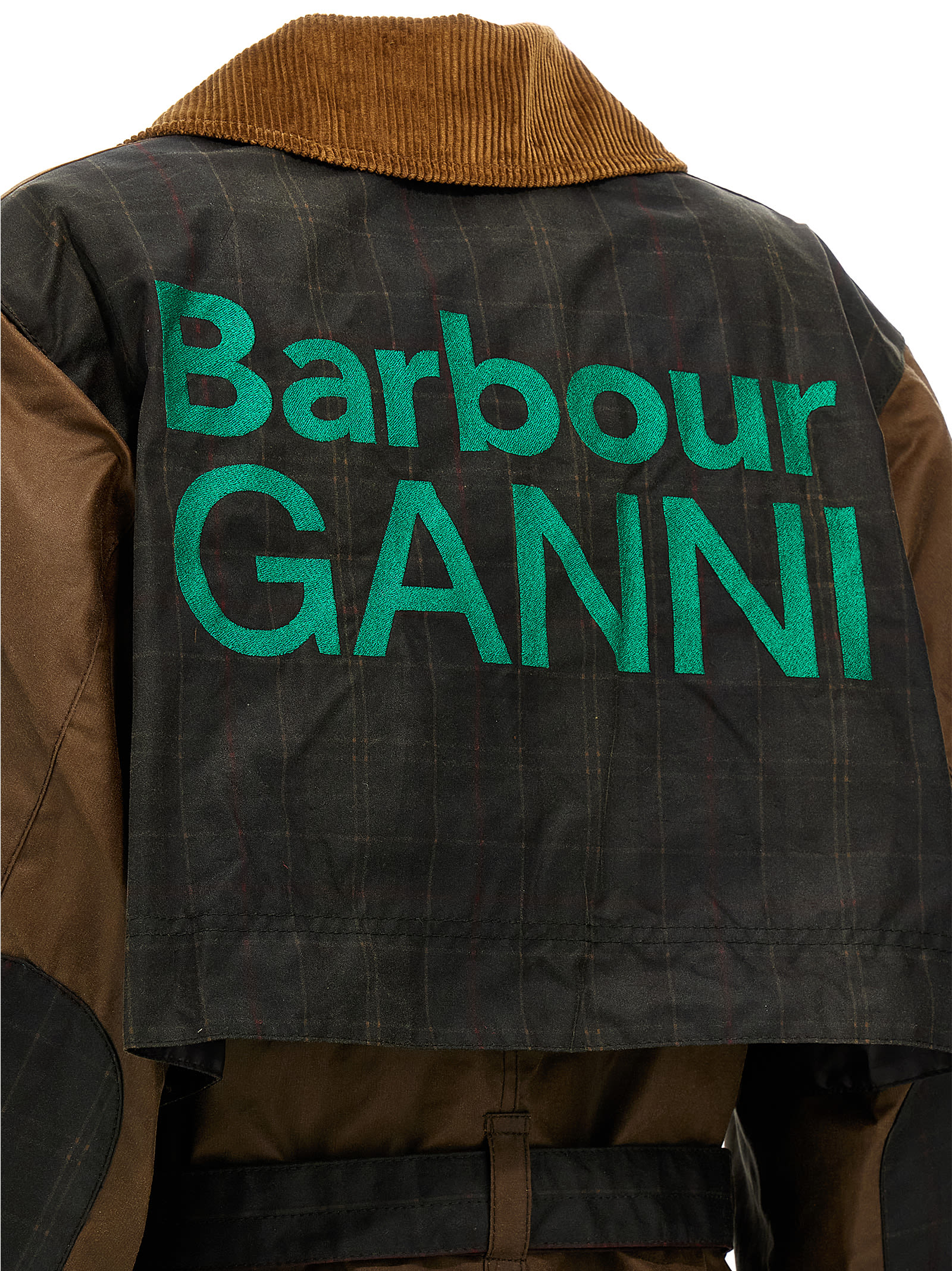 Shop Barbour Trench  X Ganni In Brown