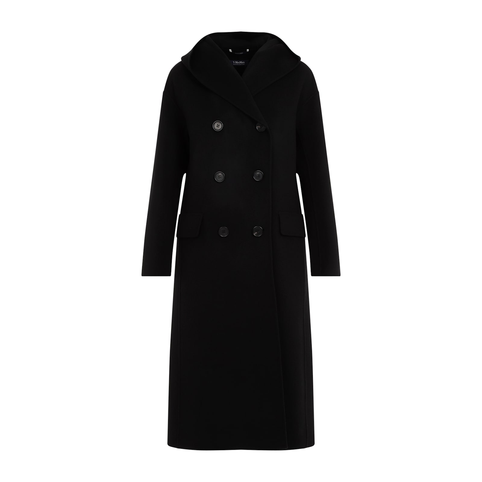 Shop 's Max Mara Favola Hoodie Coat In Nero