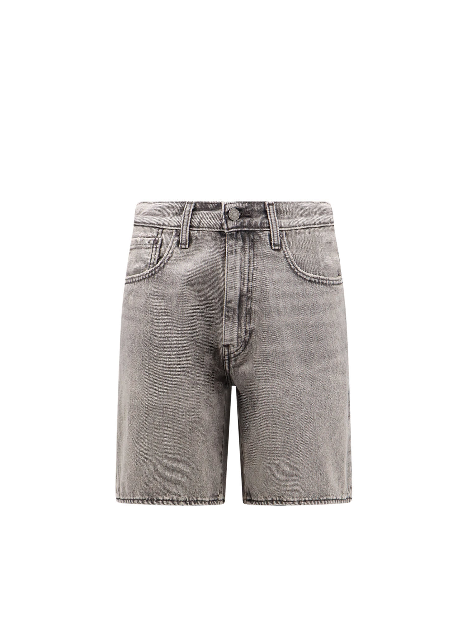 Shop Levi's 468 Stay Loose Bermuda Shorts In Grey