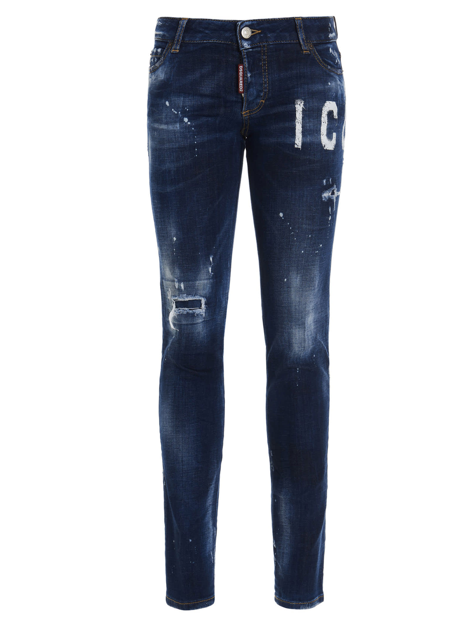 Shop Dsquared2 Jennifer Jeans In Blue