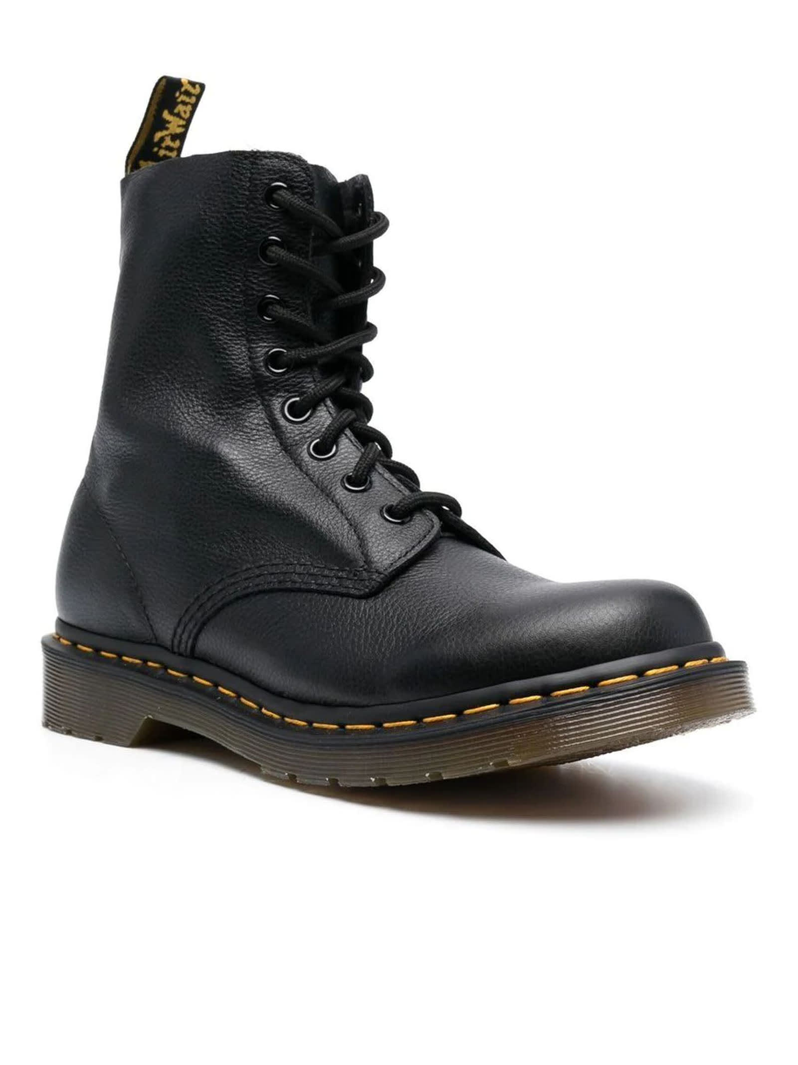 Shop Dr. Martens' Black Leather Pascal Virginia Boots