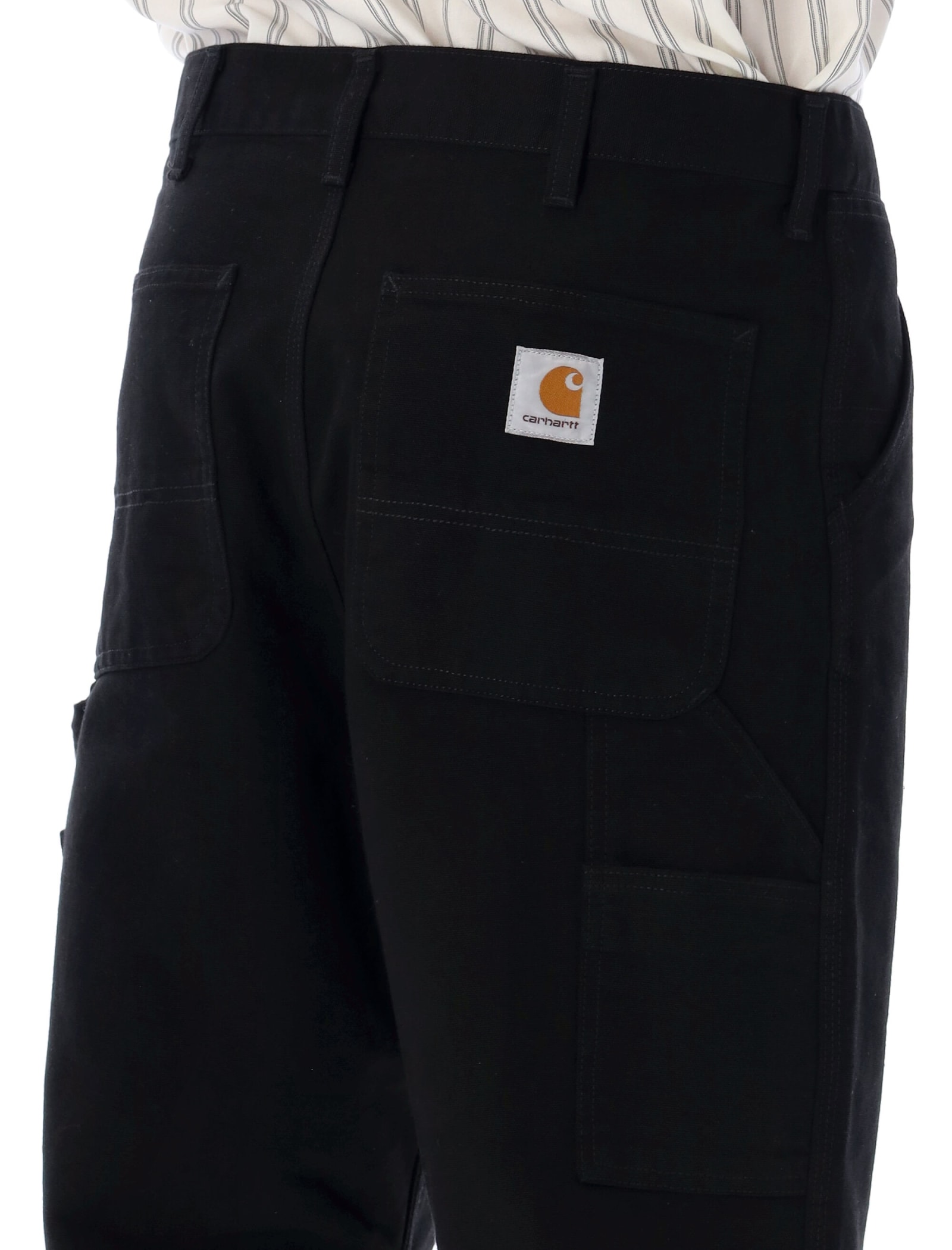 Shop Carhartt Single Knee Pant In Black