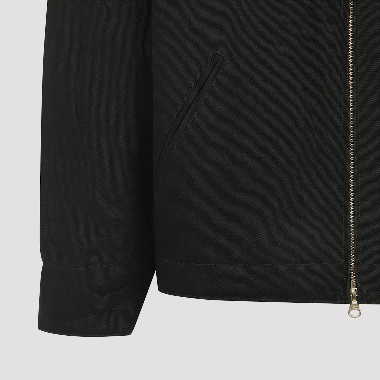 Carhartt Olive Green Cotton Detroit Jacket In Black