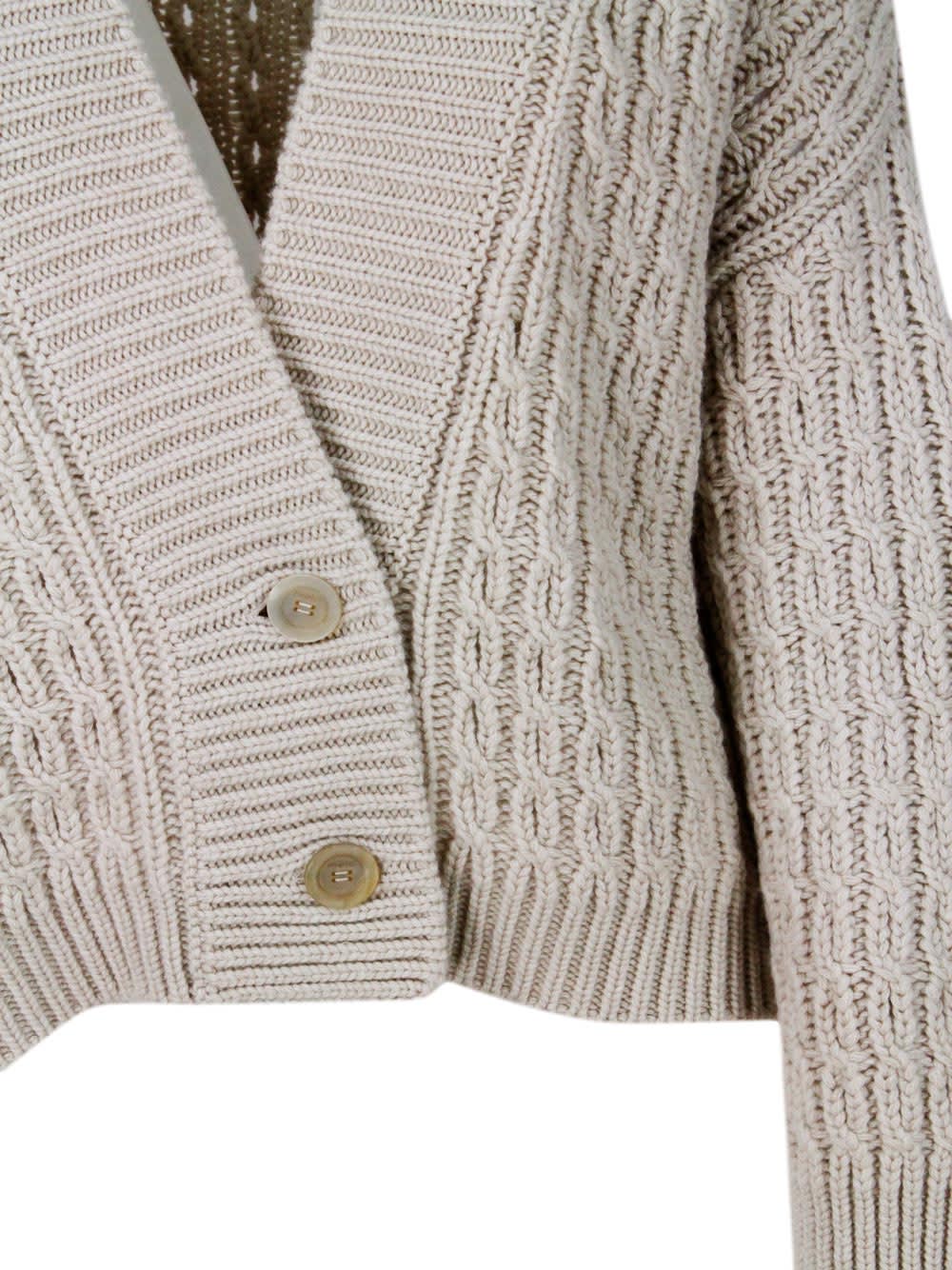 Shop Malo Sweater In Beige