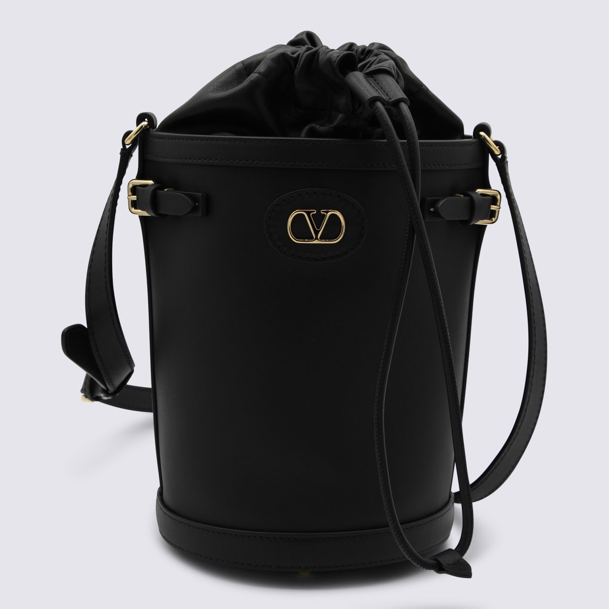 Valentino Garavani Black Leather Satchel