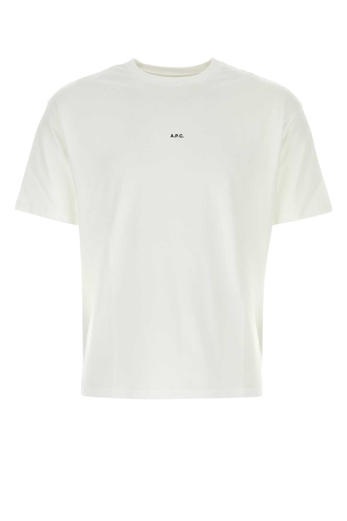 Apc A.p.c. Kyle T Shirt In Blancnoir