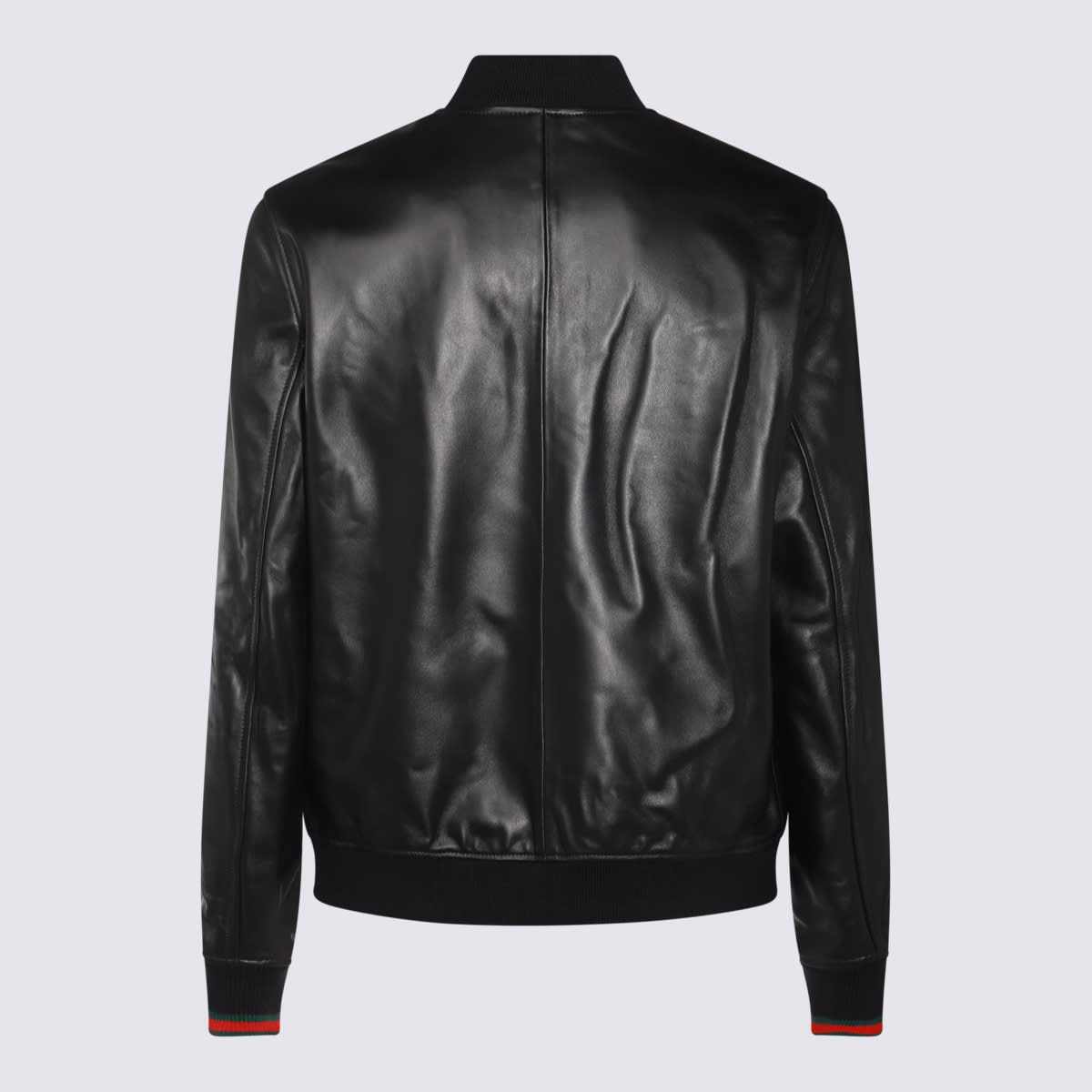 Shop Gucci Black Leather Jacket