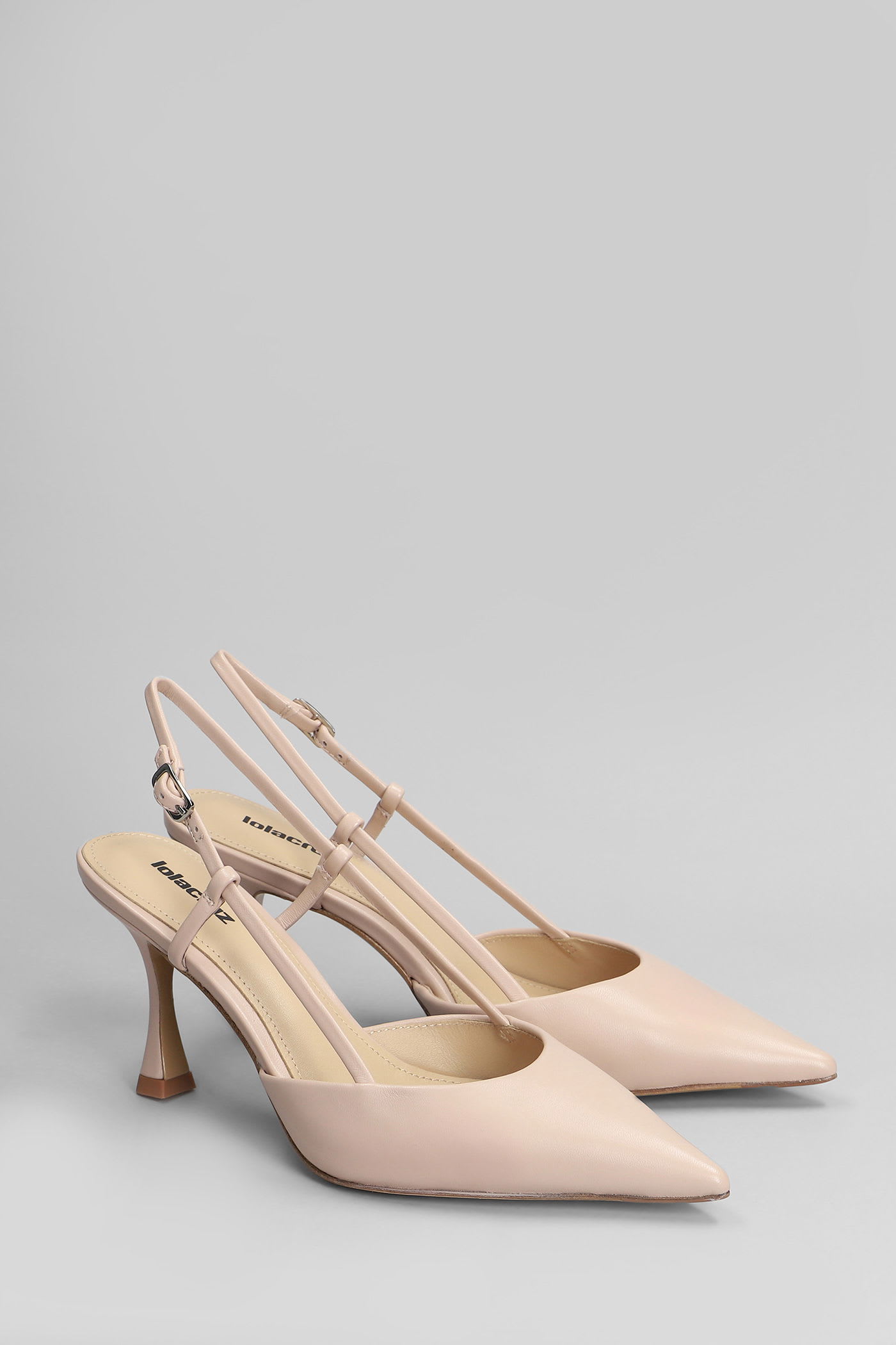Lola Cruz Carmen Pump 85 Pumps In Powder Leather In White