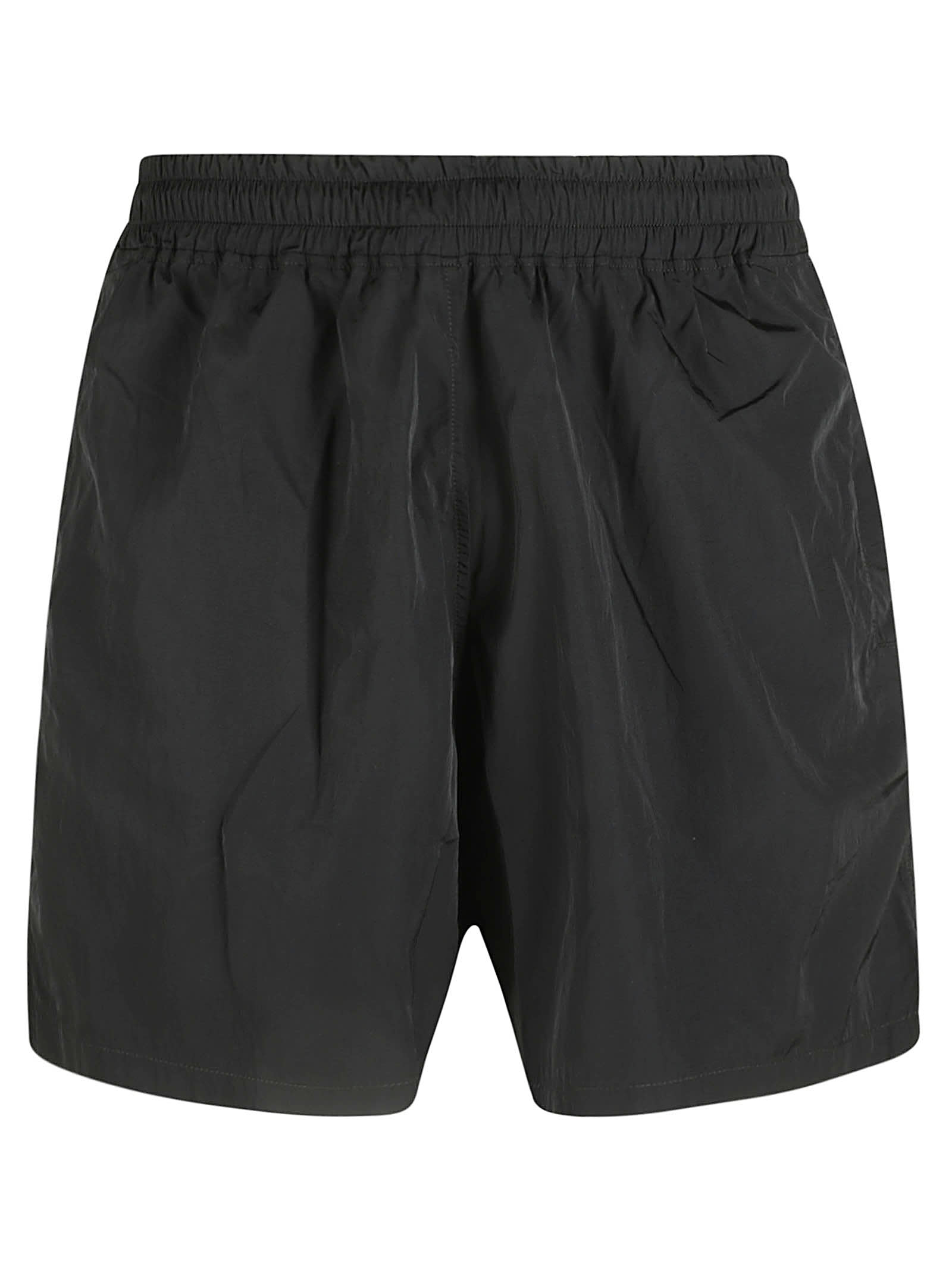 Back Zip Printed Logo Shorts