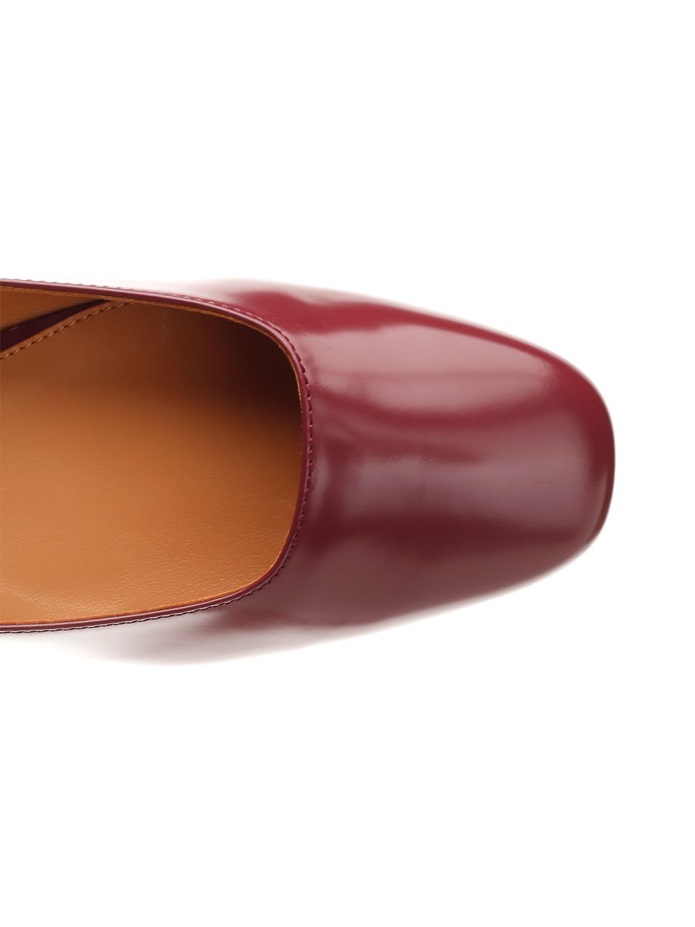 Shop Tod's Calfskin Ballet Flats In Bordeaux