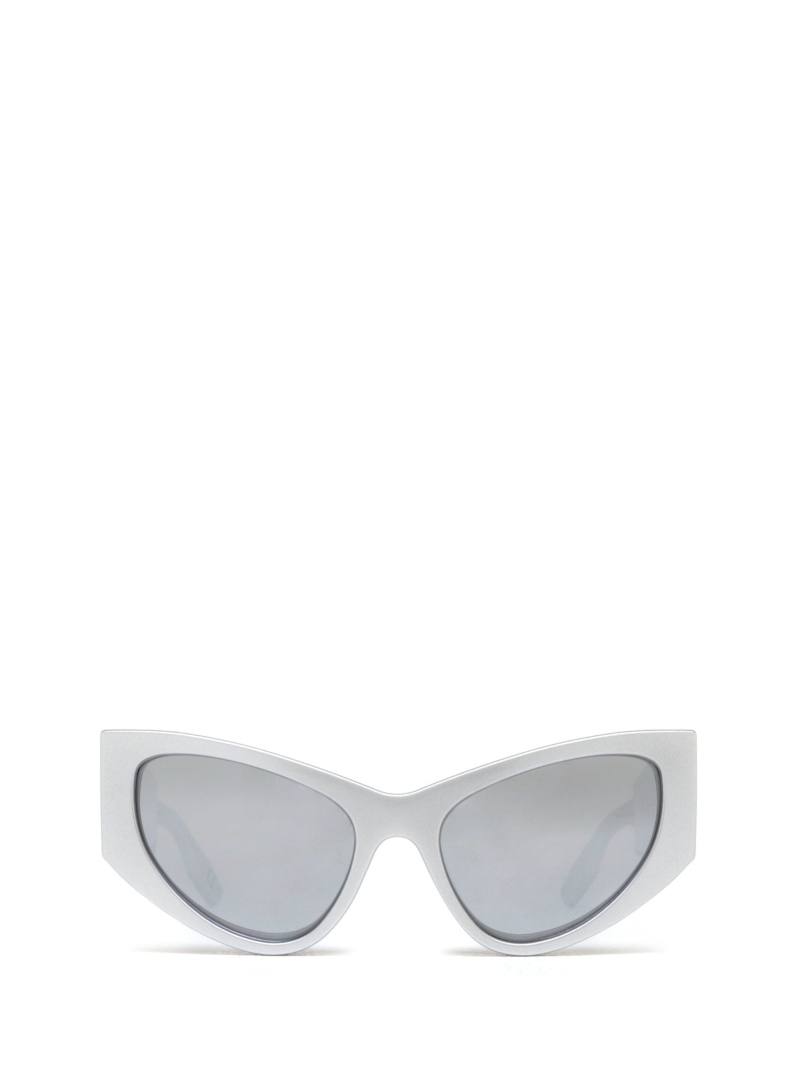 Shop Balenciaga Bb0300s Silver Sunglasses