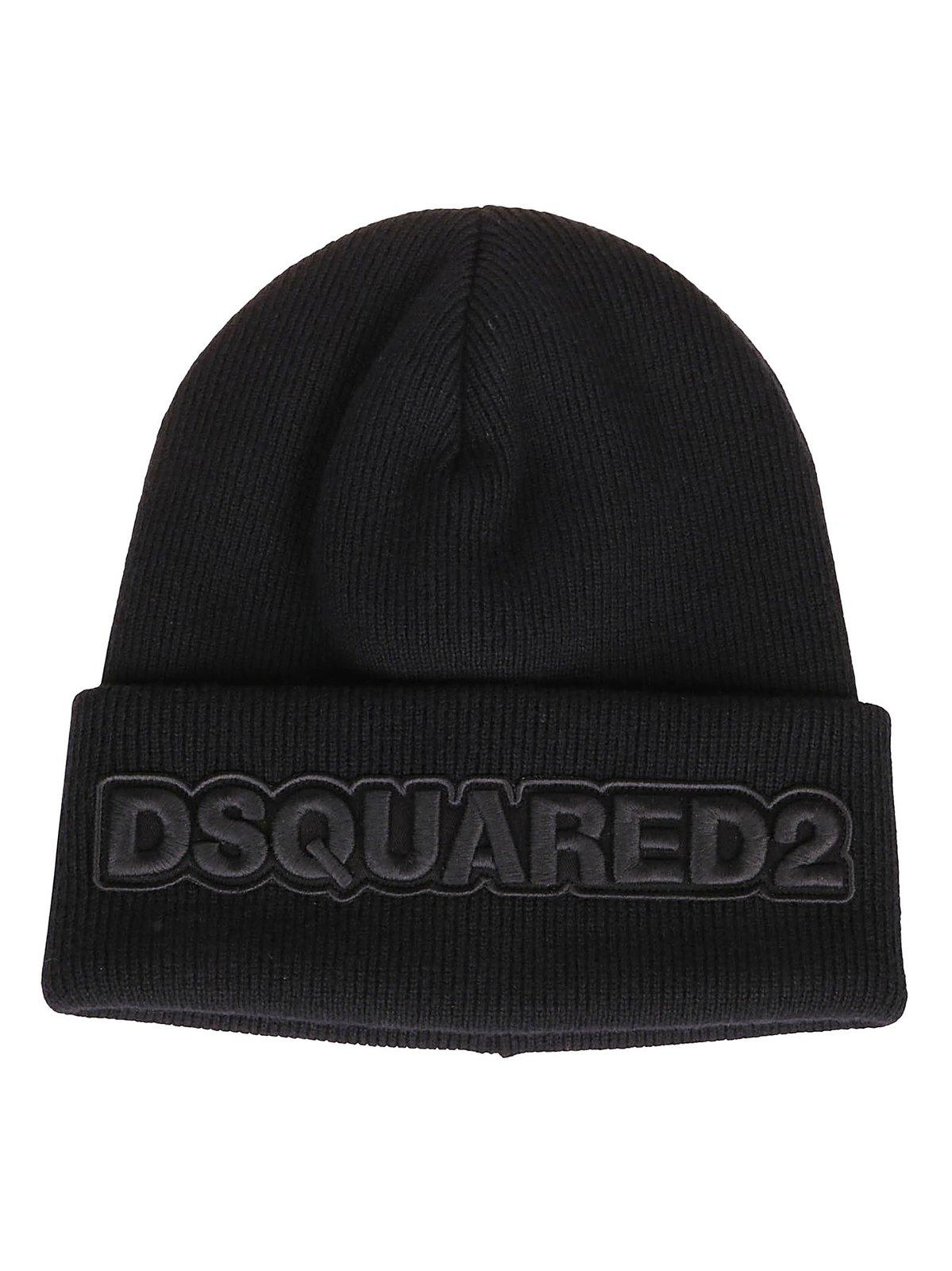 Logo Embroidered Beanie Dsquared2