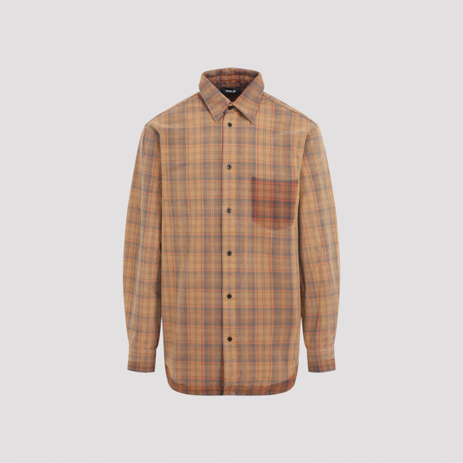 Shop Egonlab Over Shirt In Orange