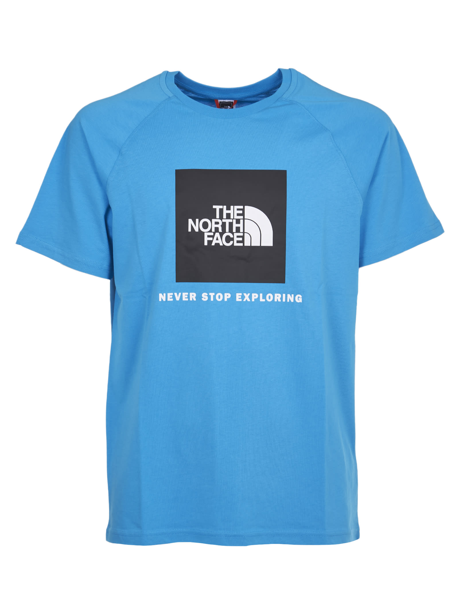 The North Face Loght Blue T-shirt With Logo