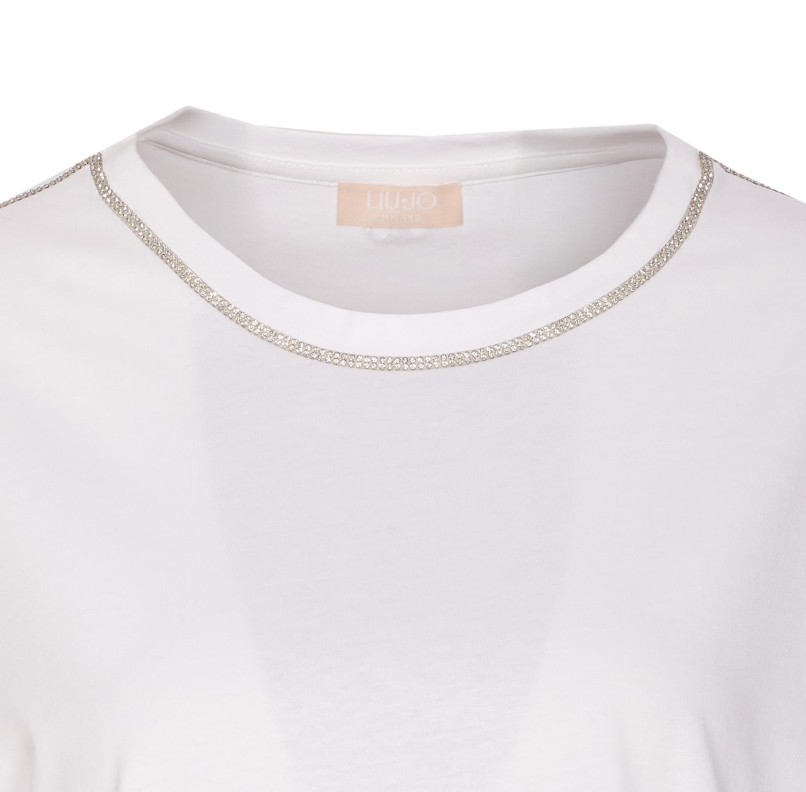 Liu •jo Liu Jo Crewneck Embellished T In White