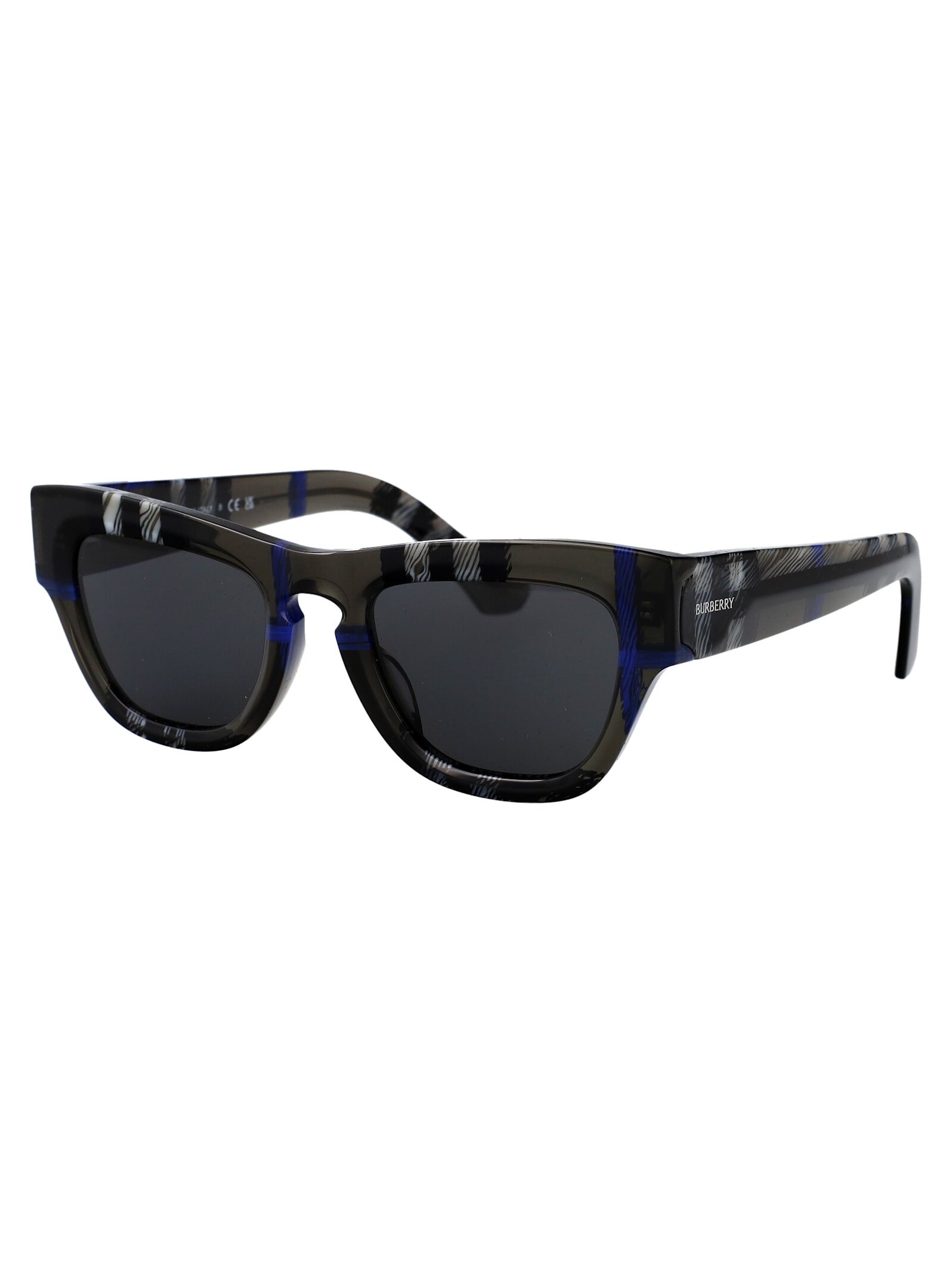 Burberry Eyewear 0be4440u Sunglasses In Check Lichen