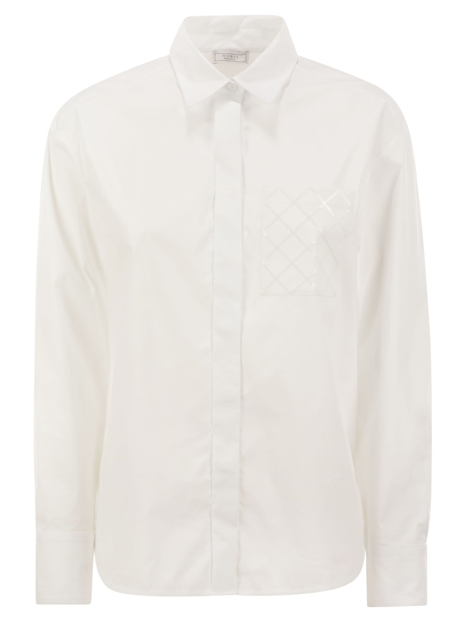 Stretch Cotton Poplin Shirt