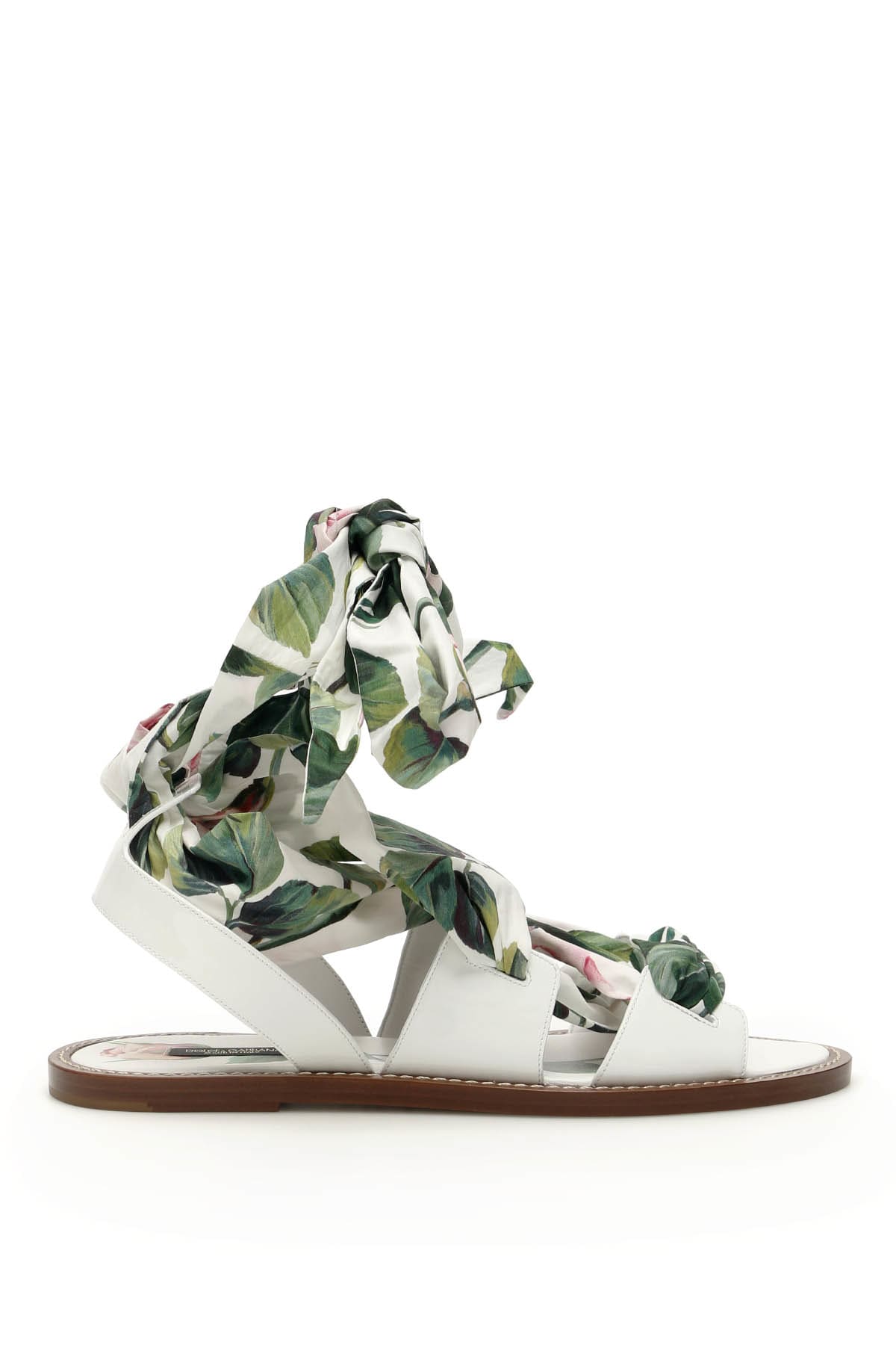 Dolce & Gabbana Rose Portofino Flat Sandals