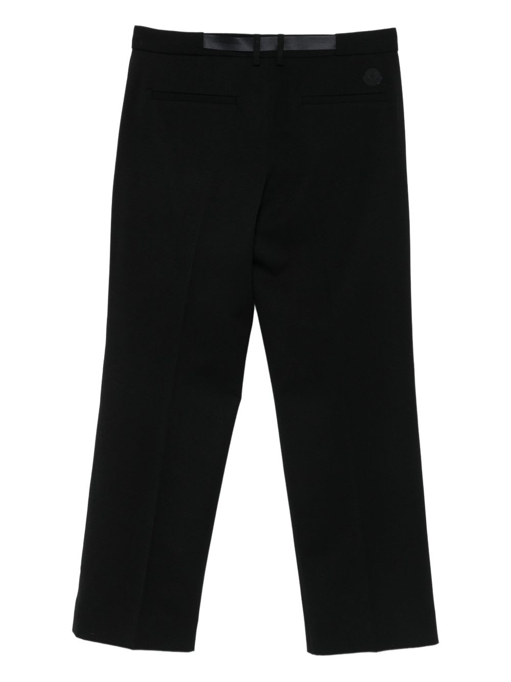 Moncler Straight-leg Trousers With Belt In Black