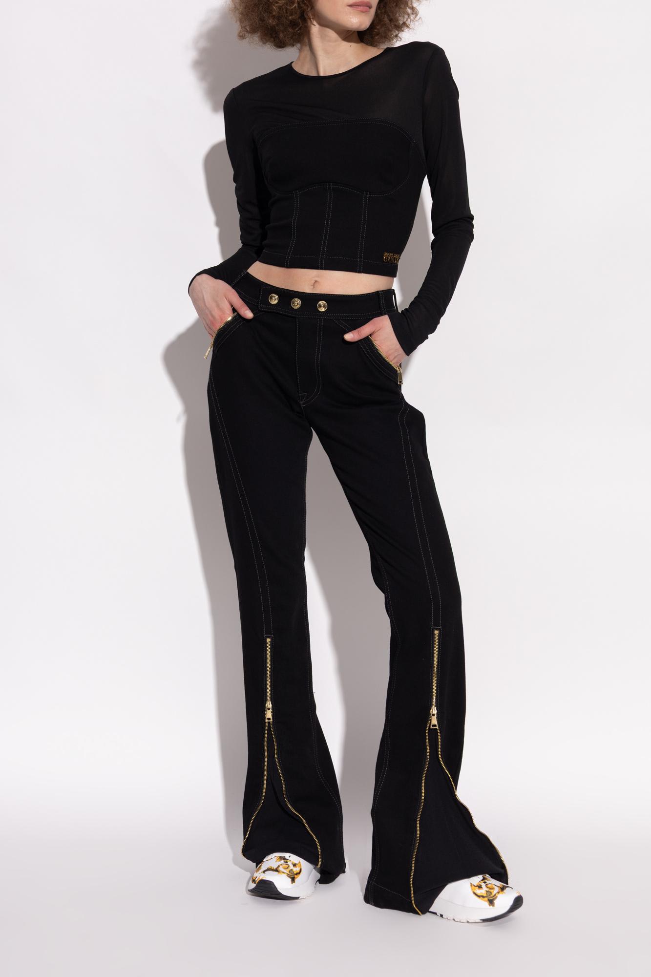 Versace Jeans Couture Sports Shoes With Barocco Print In Multi