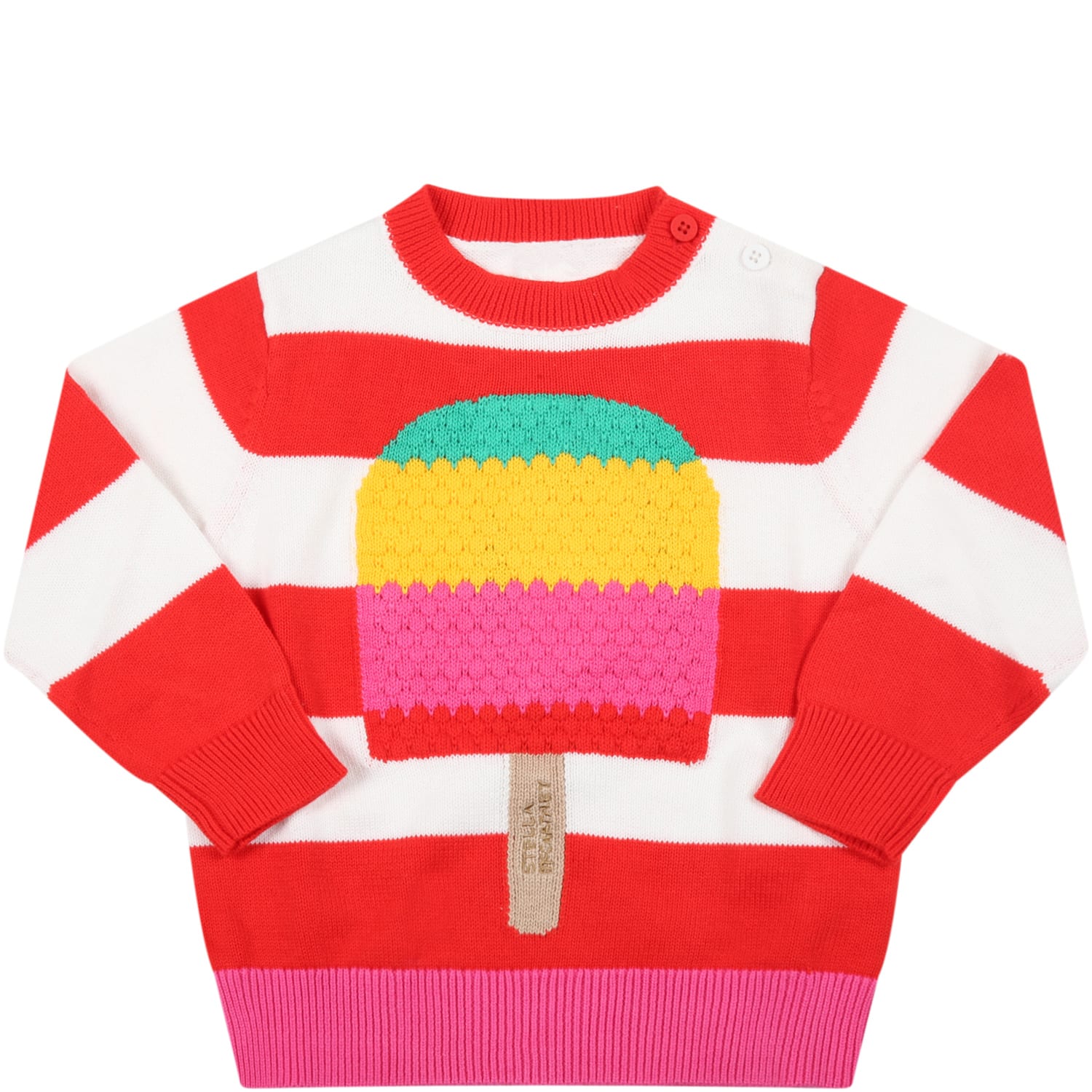 Stella McCartney Kids Multicolor Sweater For Babykids With Ice Cream
