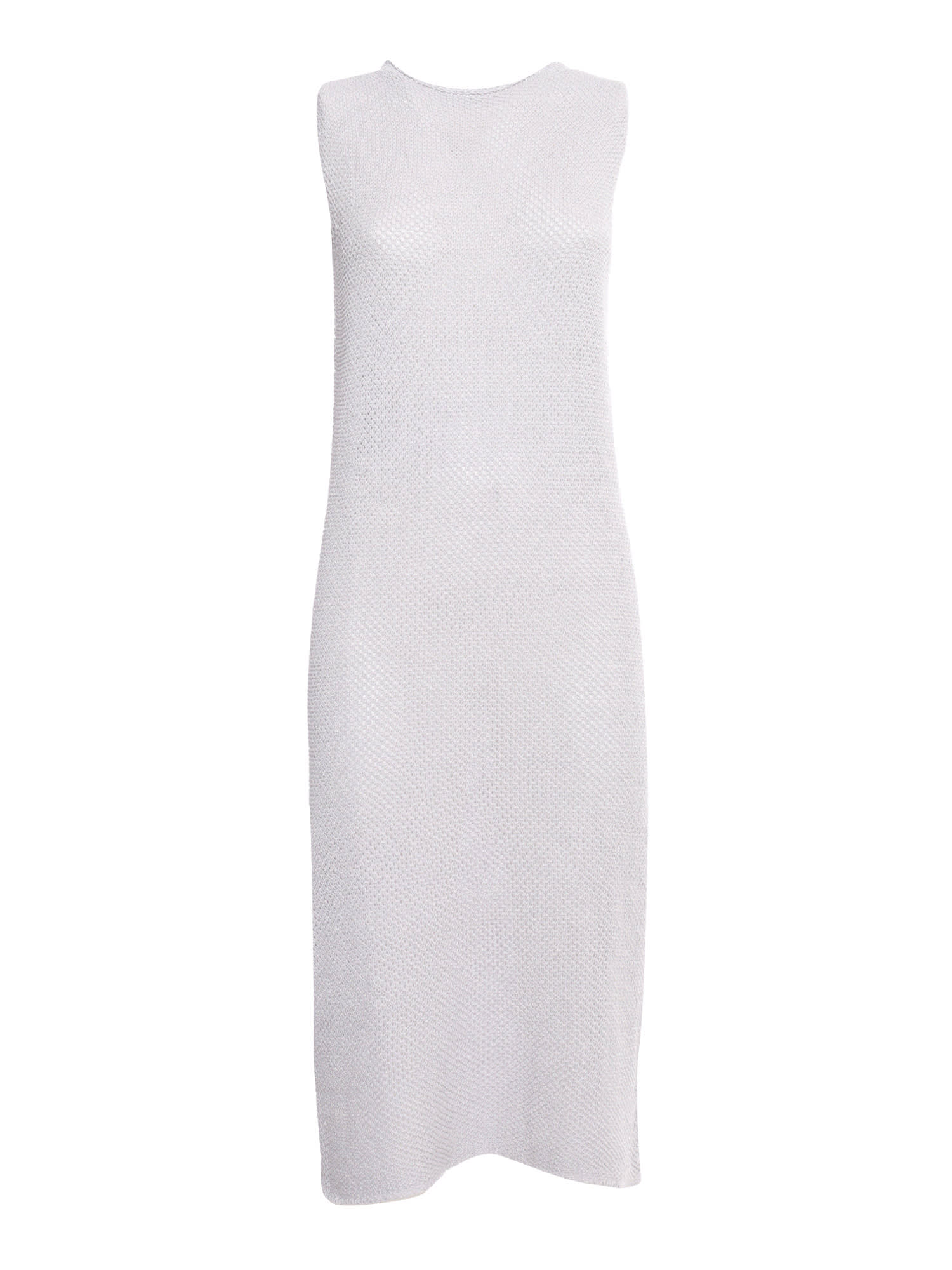 Shop Antonelli Silver Knitted Tricot Dress