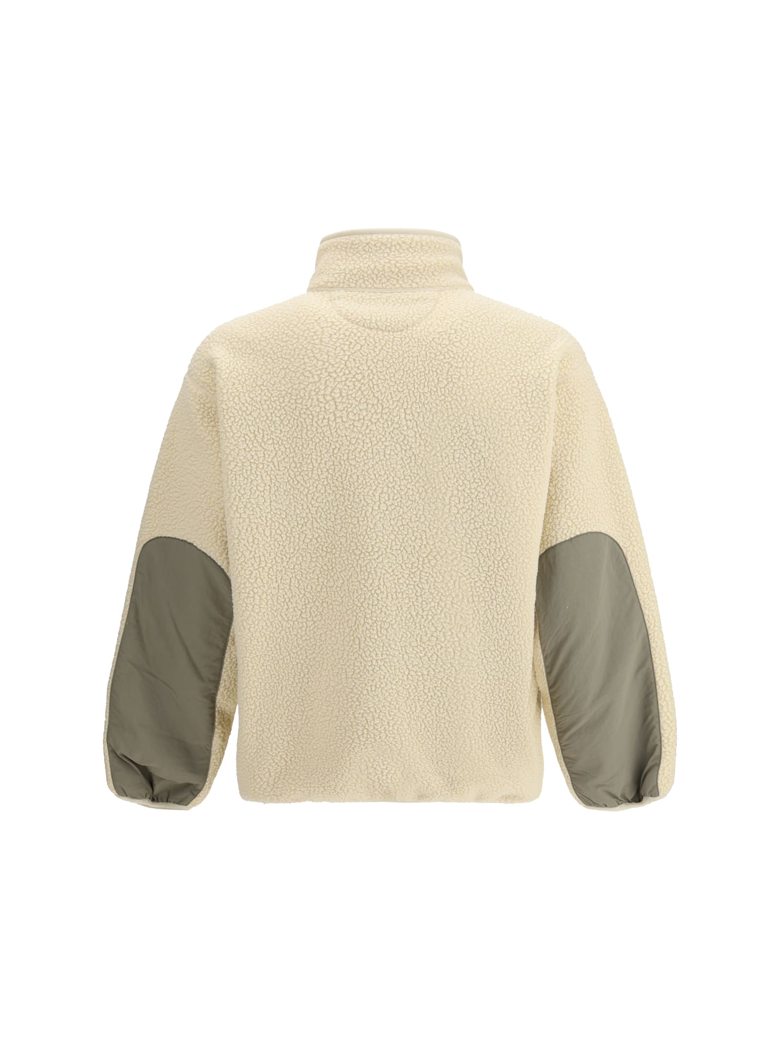 Maison Kitsuné Casual Fleece Zipped Jacket In Neutral