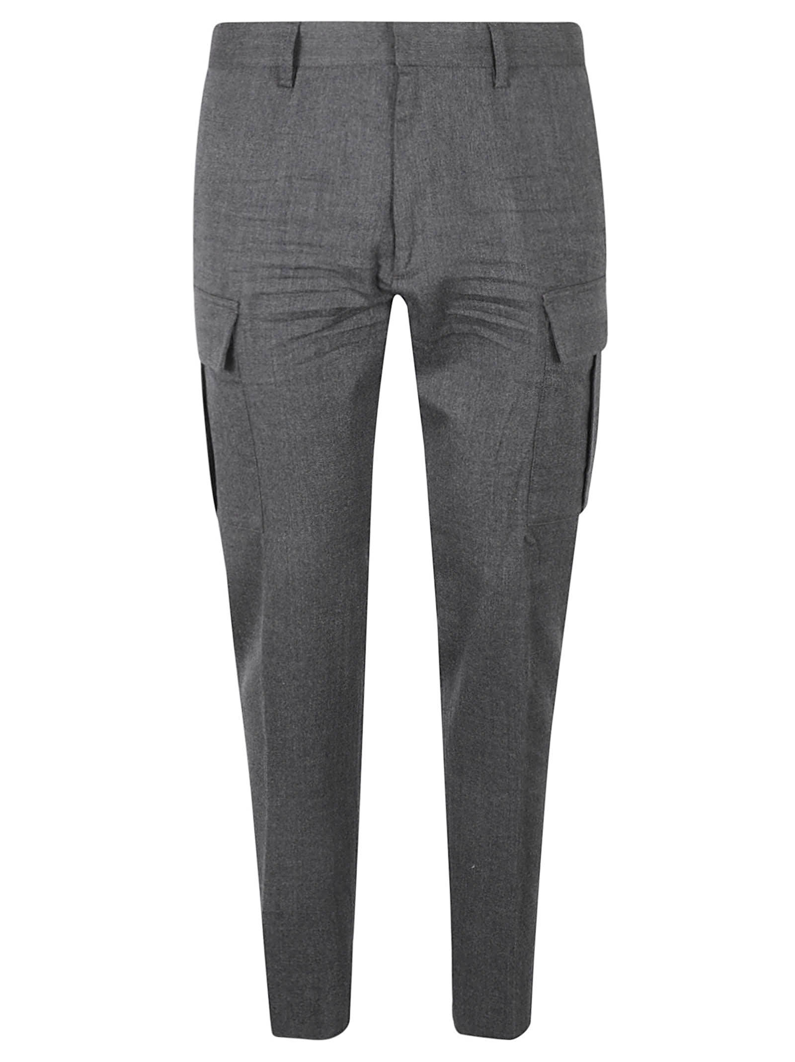 Shop Dsquared2 Flannel Cigarette Trousers In Grey
