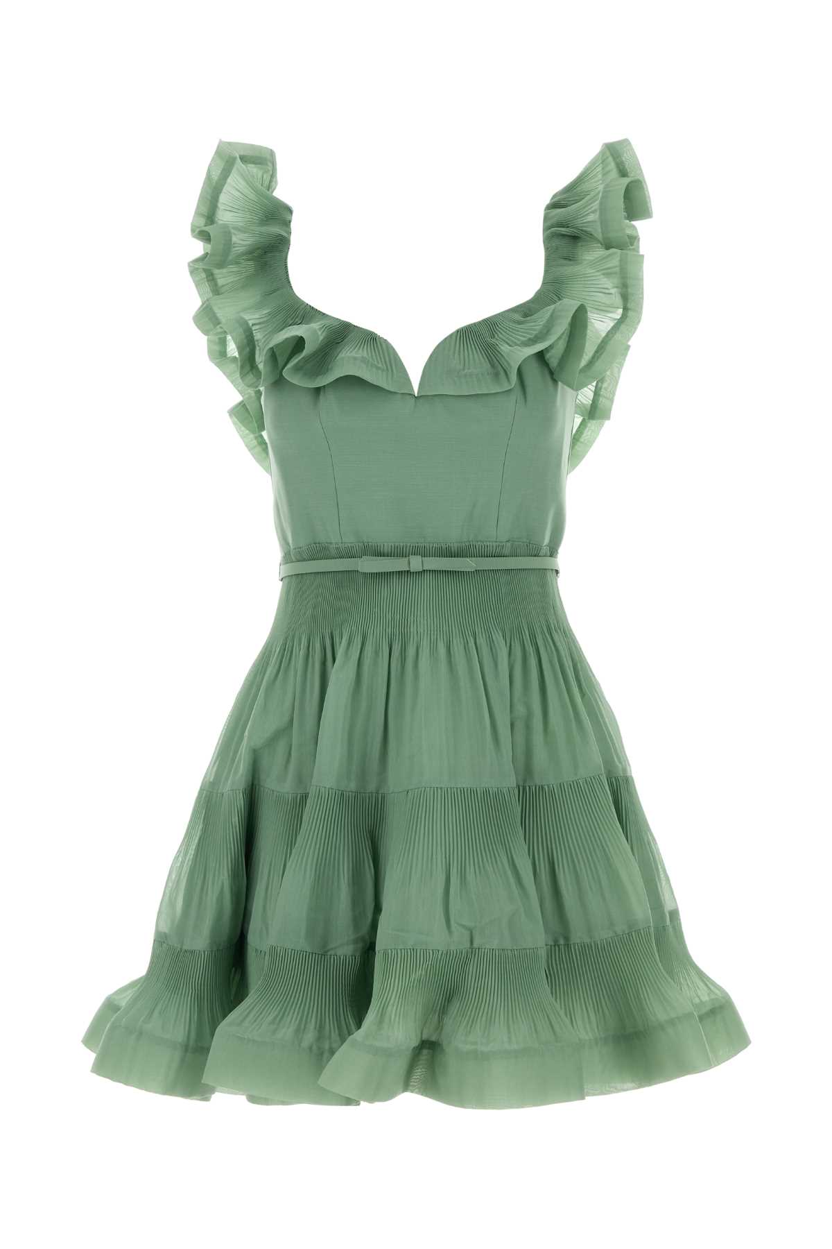Zimmermann Mint Green Polyester Mini Dress