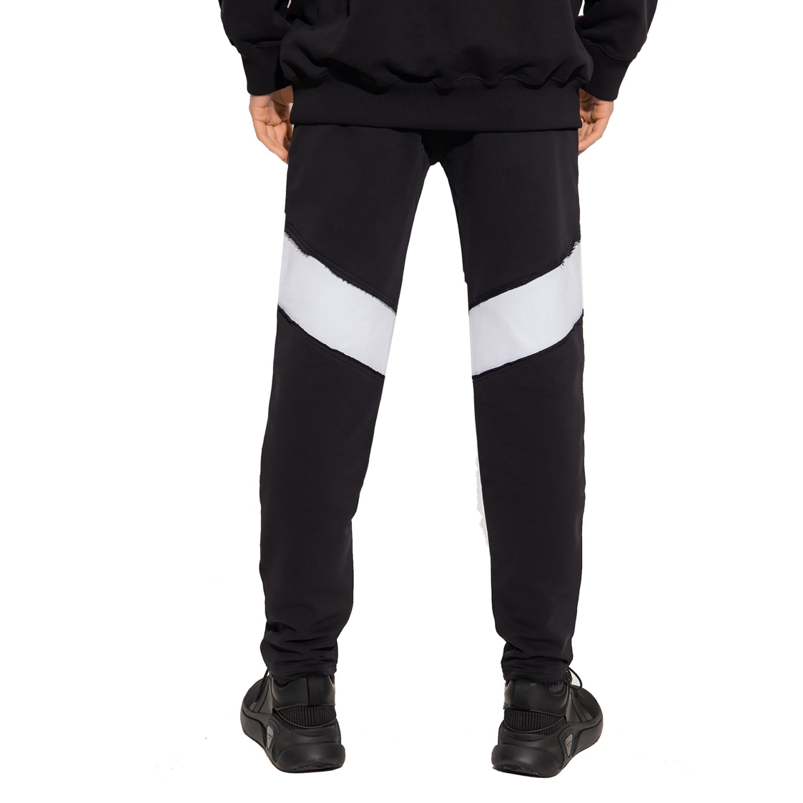 Shop Balmain Logo Sweatpants In Black