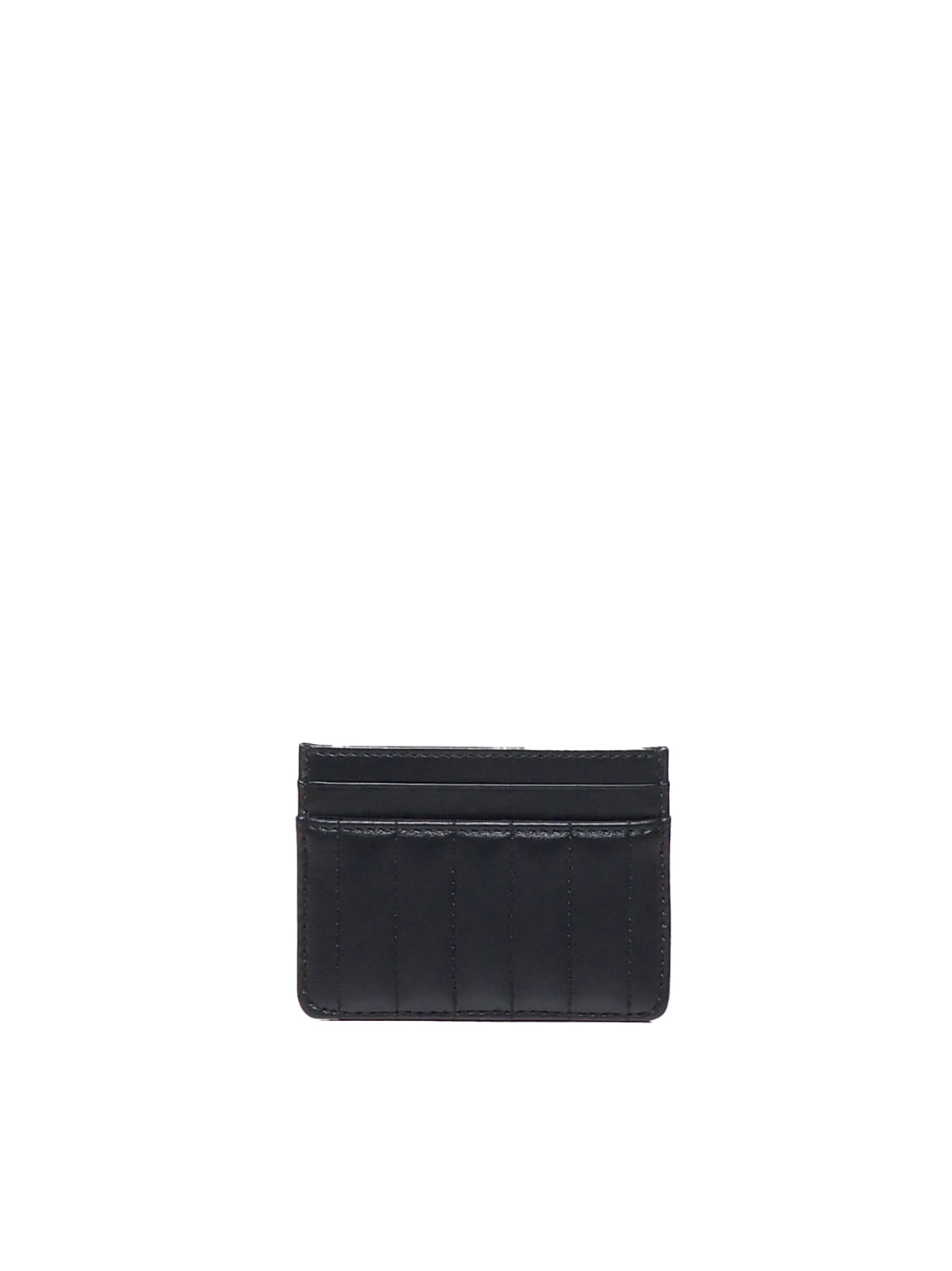 Shop Burberry Lola Credit Card Holder In Quilted Leather In Black