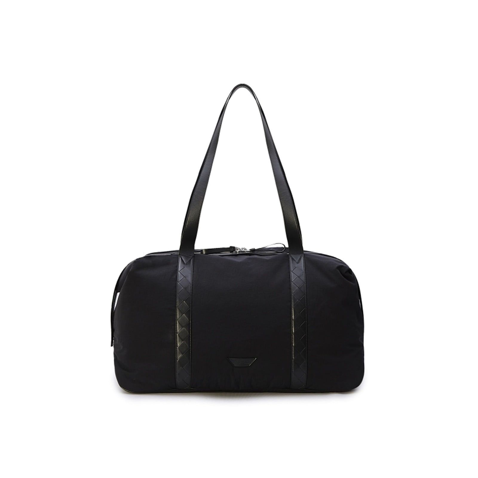 Shop Bottega Veneta Crossroad Weekender Shoulder Bag In Black