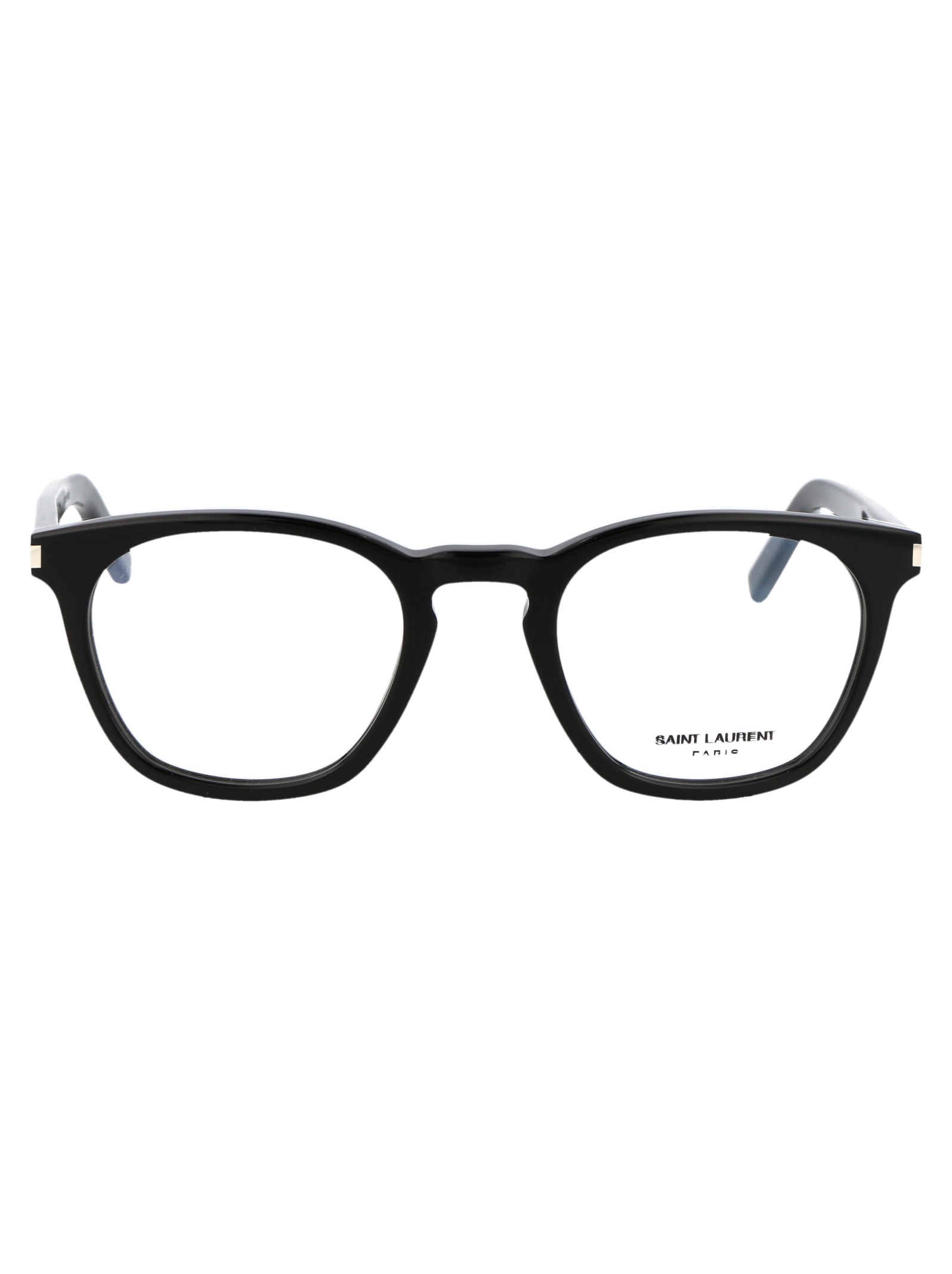 Saint Laurent Sl 28 Opt Glasses In 044 Black Black Transparent