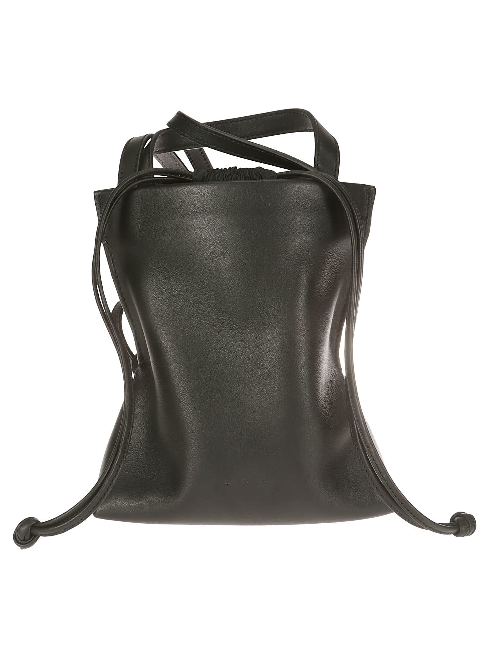 Demi Lune leather bucket bag – Lady Selection Inc