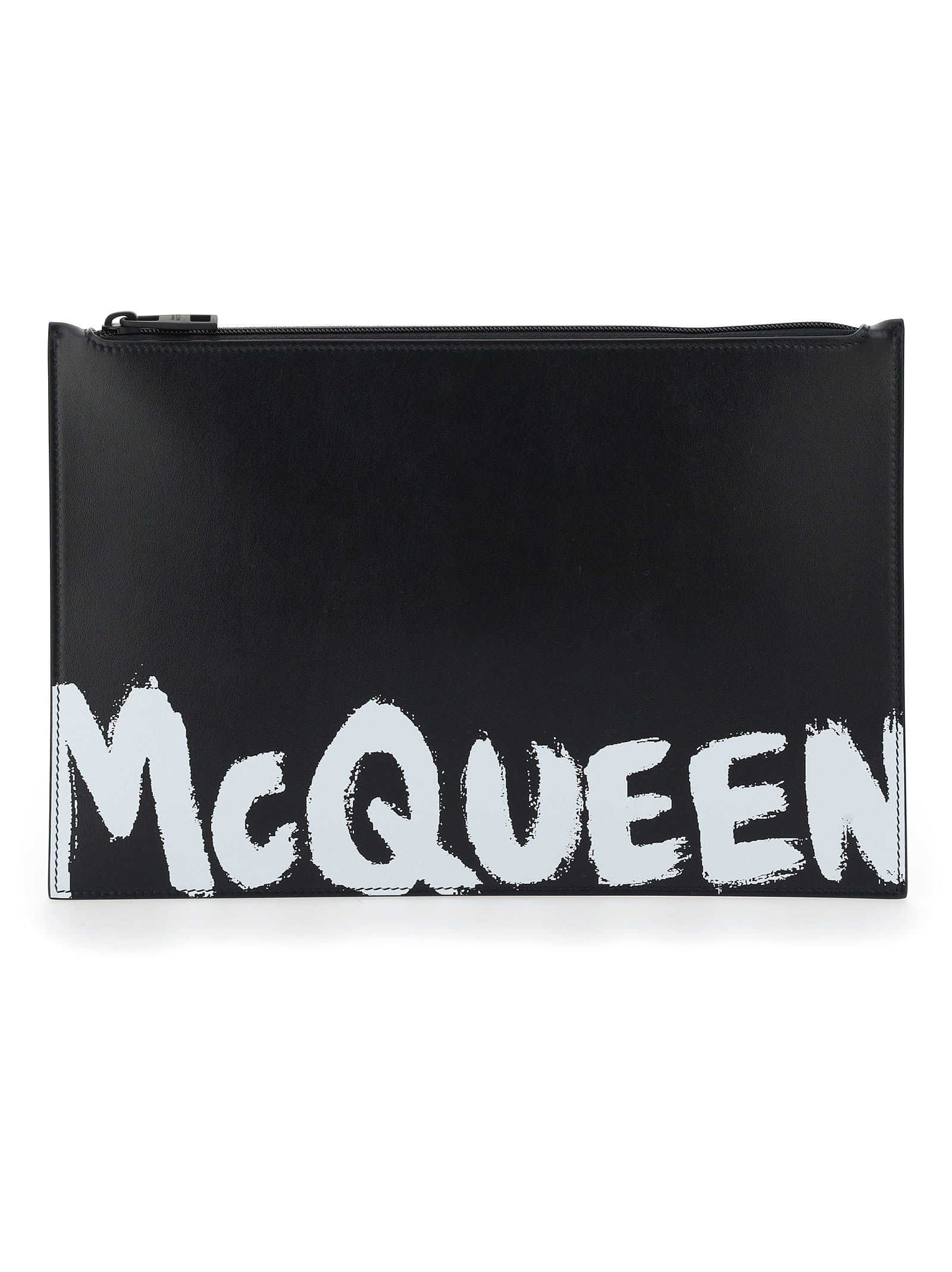 Alexander McQueen Logo-print Clutch Bag